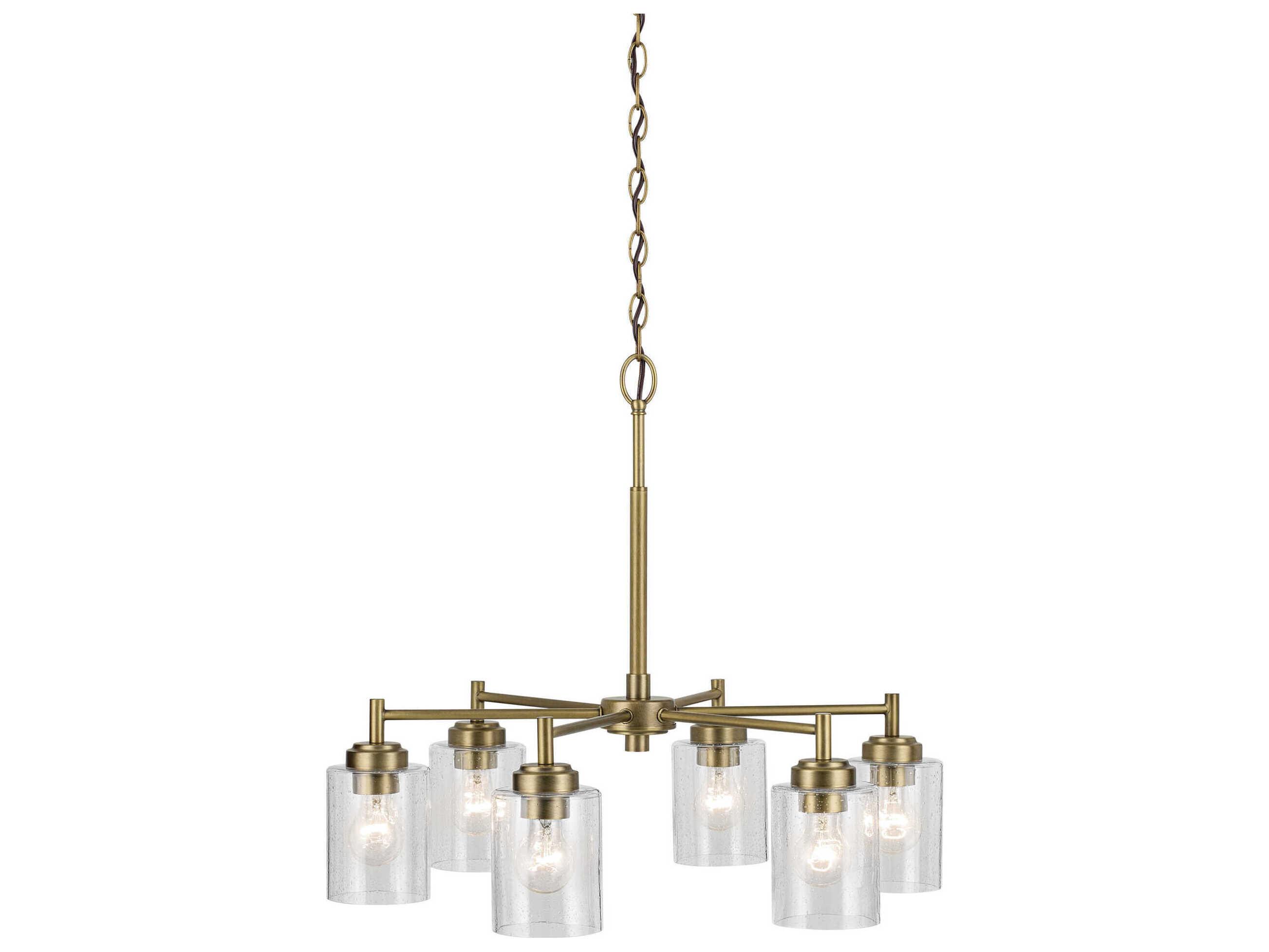 Kichler Winslow 6-Light Natural Brass Chandelier