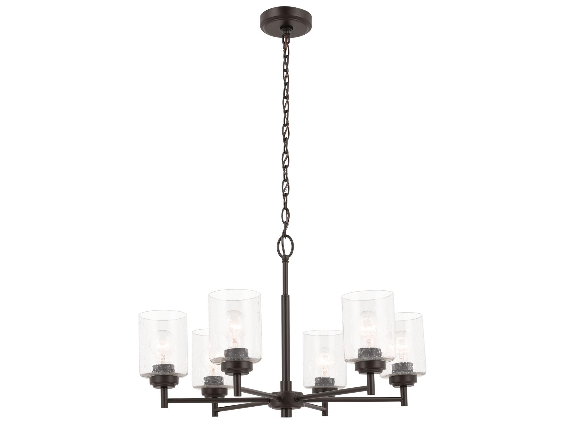 Kichler Winslow 6-Light Bronze Cylinder Chandelier