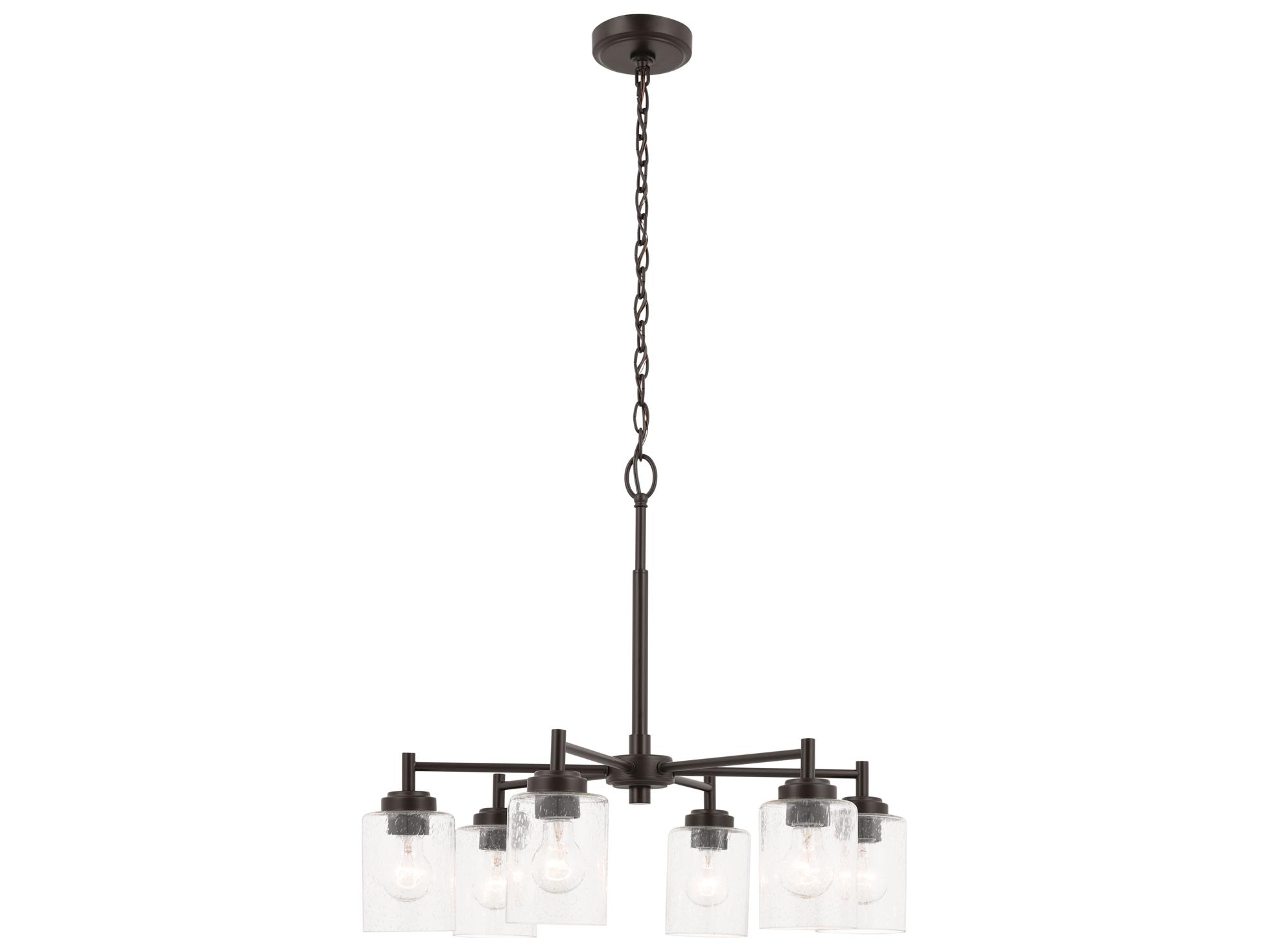 Kichler Winslow 6-Light Bronze Cylinder Chandelier