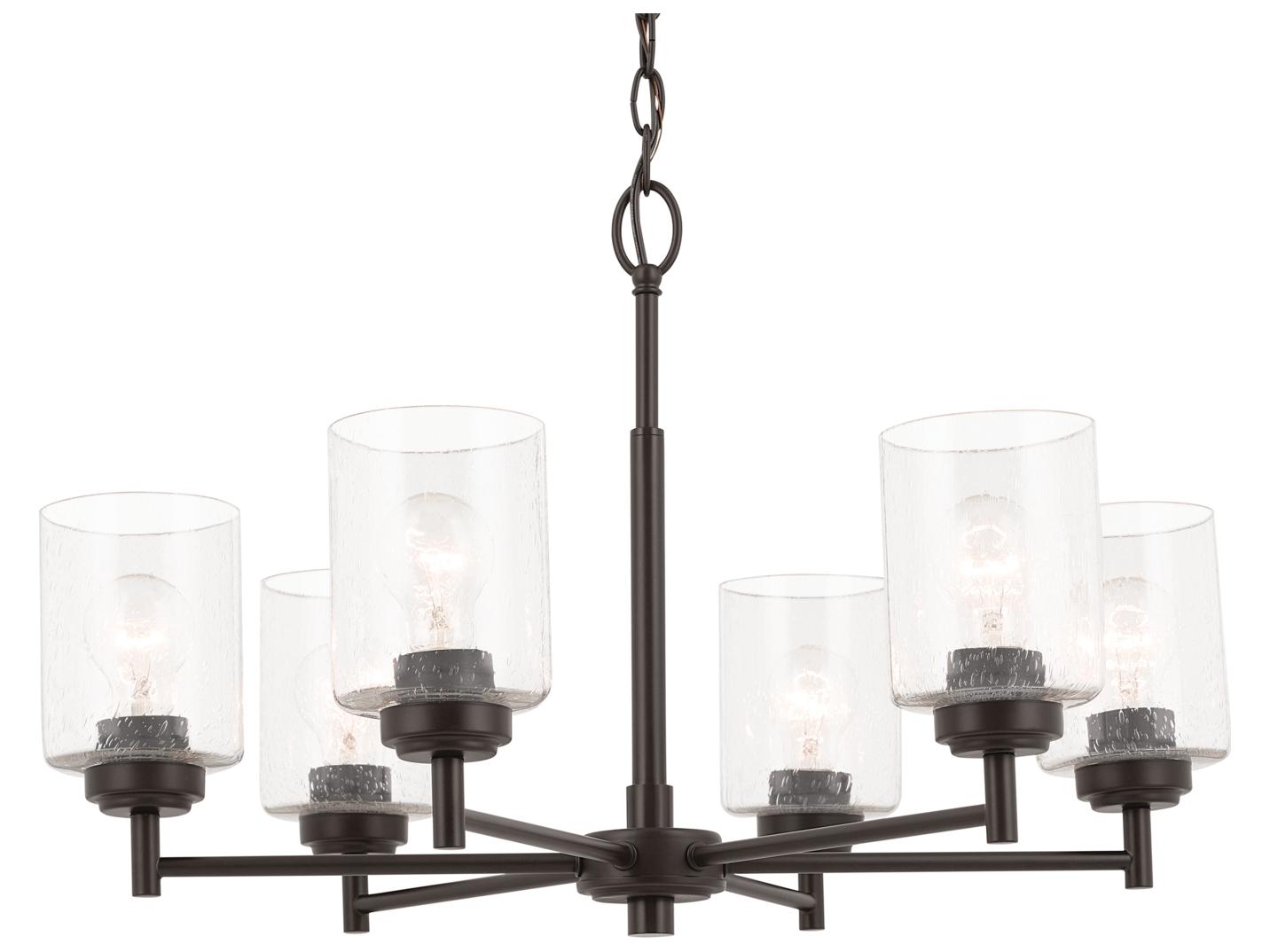 Kichler Winslow 6-Light Bronze Cylinder Chandelier