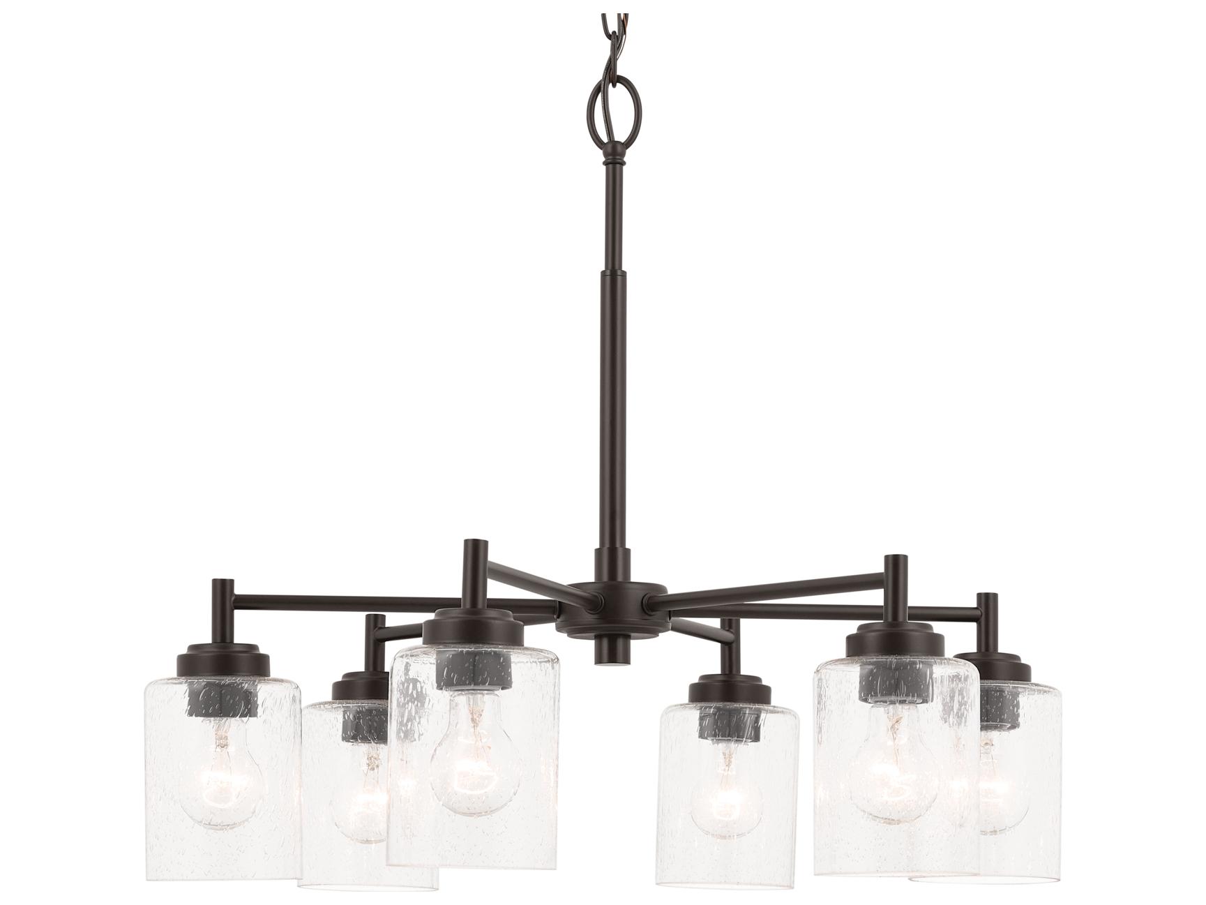 Kichler Winslow 6-Light Bronze Cylinder Chandelier