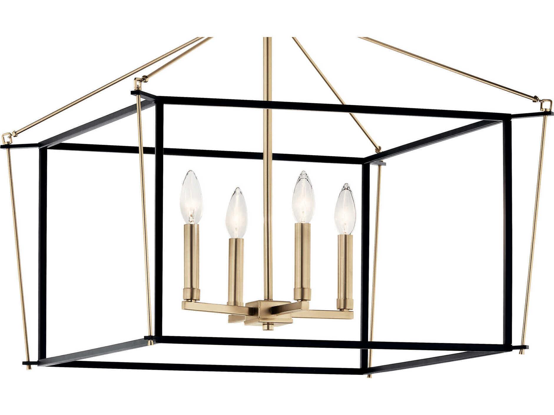 Kichler Eisley 4-Light Champagne Bronze Semi Flush Mount