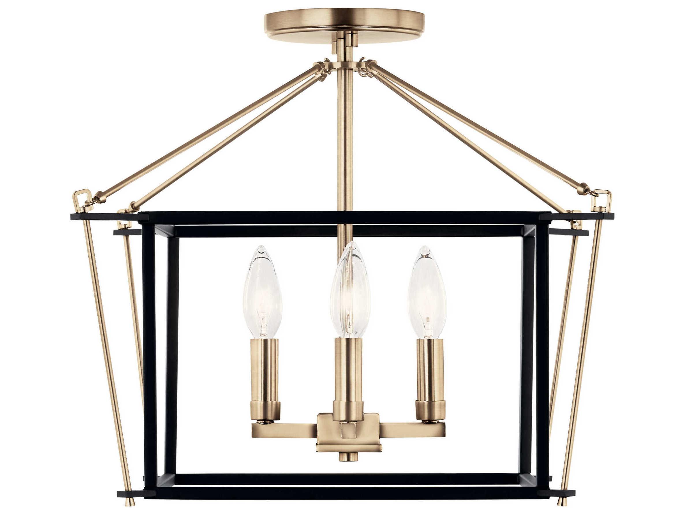 Kichler Eisley 4-Light Champagne Bronze Semi Flush Mount