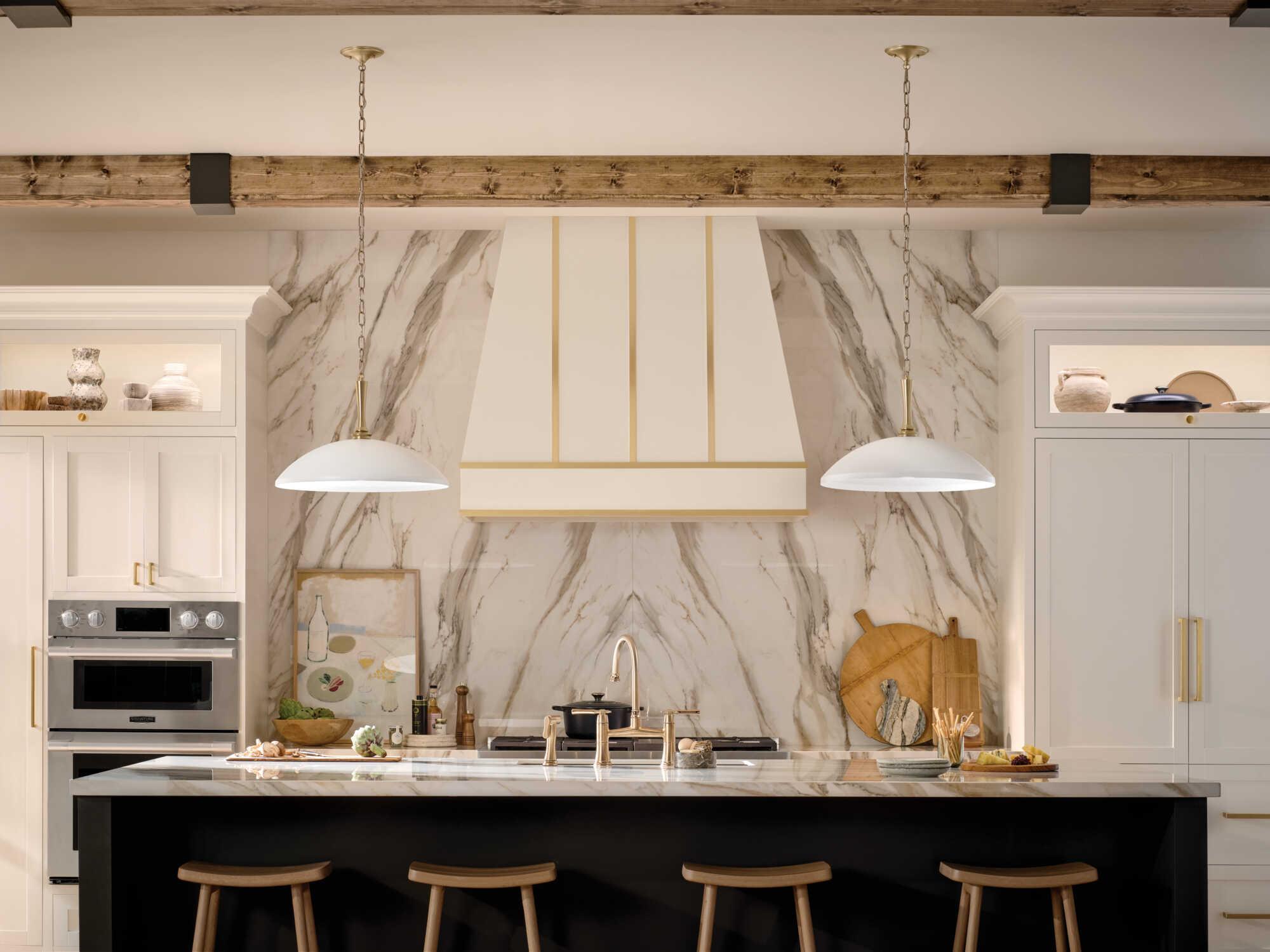 Kichler Delarosa 1-Light White Pendant