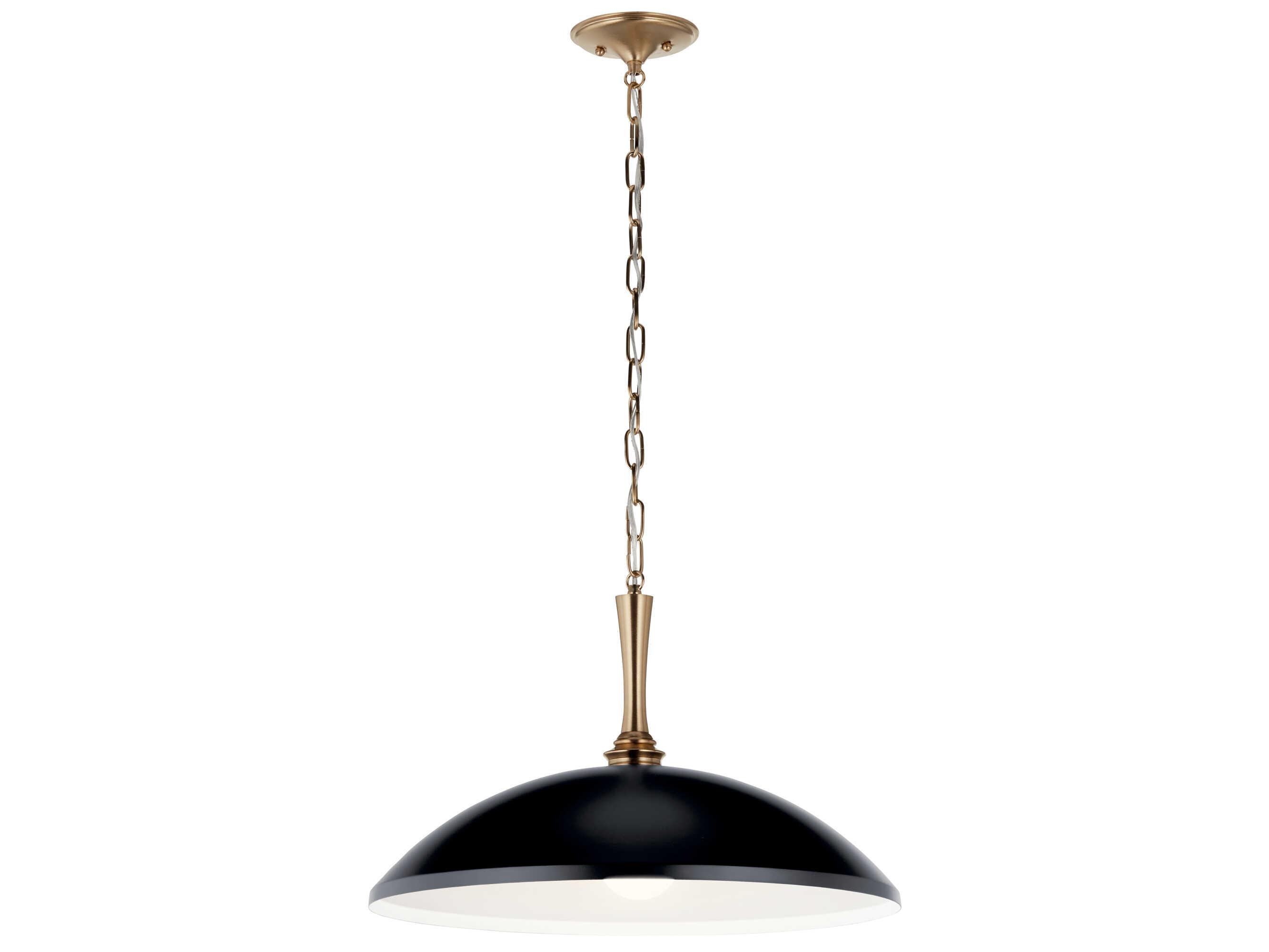 Kichler Delarosa 1-Light Black Pendant
