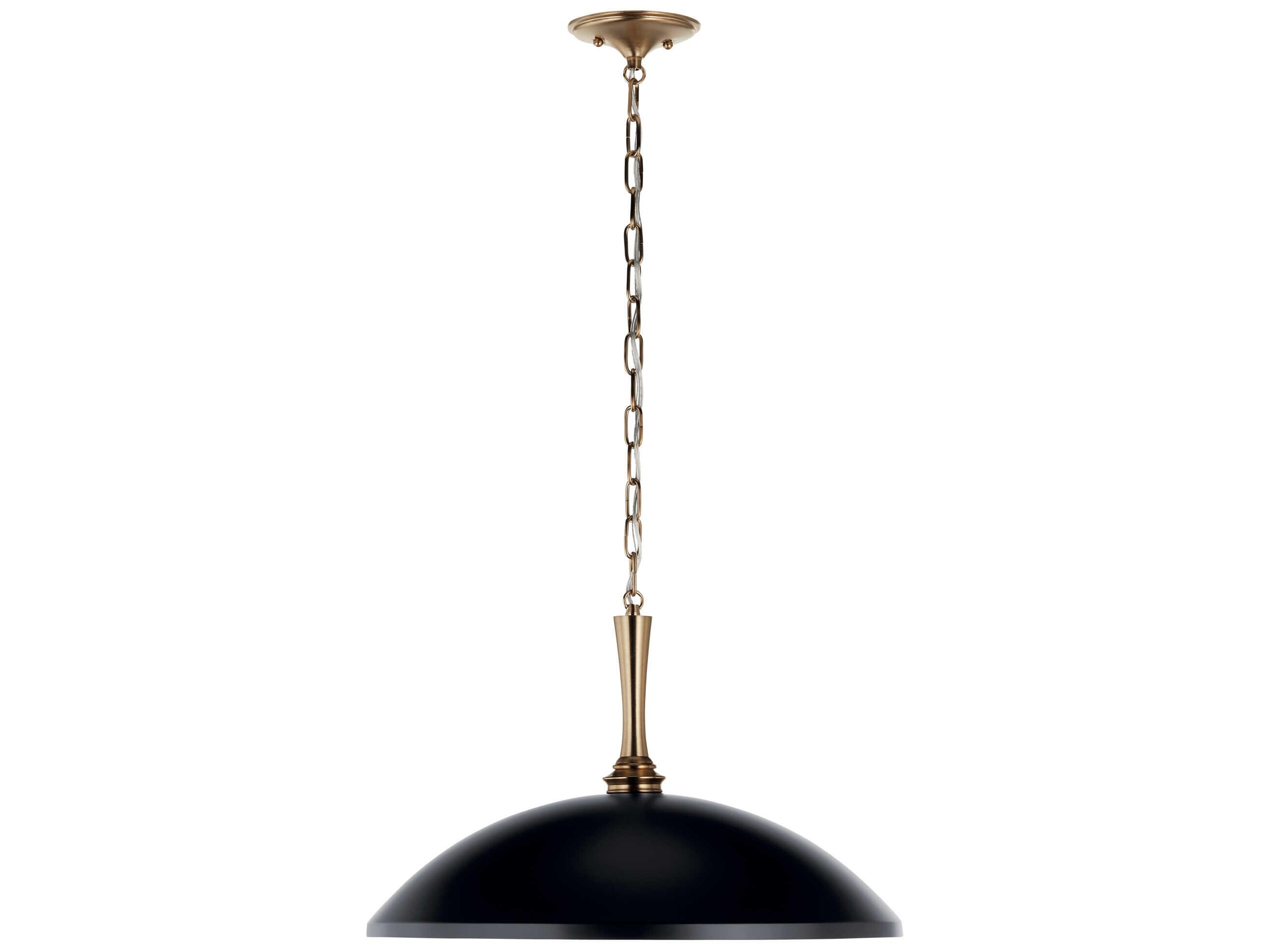 Kichler Delarosa 1-Light Black Pendant