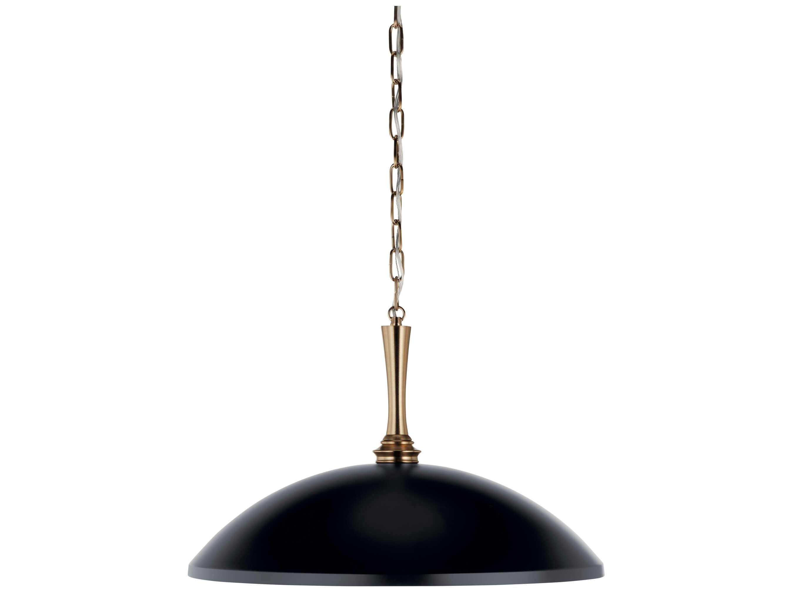 Kichler Delarosa 1-Light Black Pendant