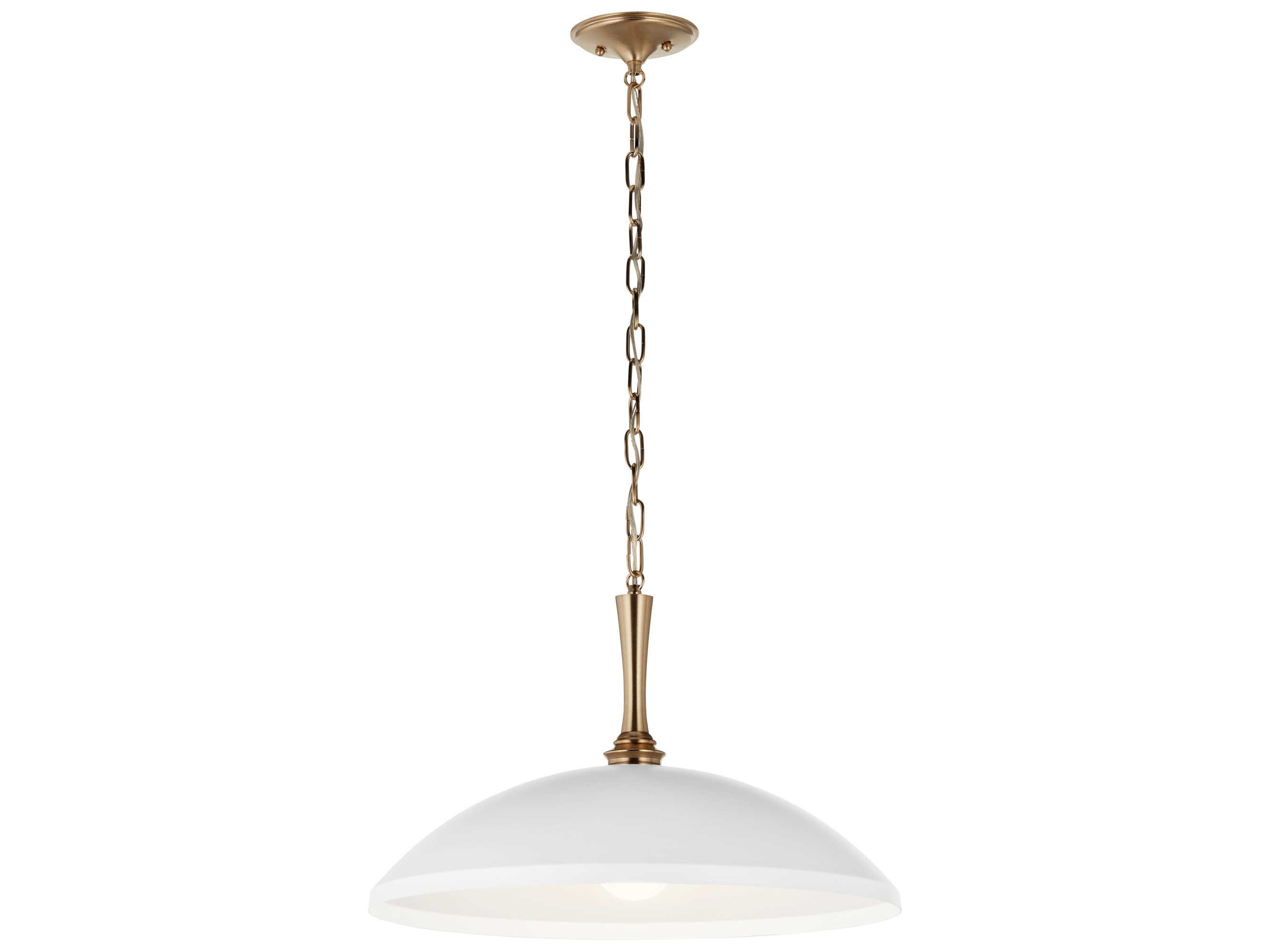 Kichler Delarosa 1-Light White Pendant