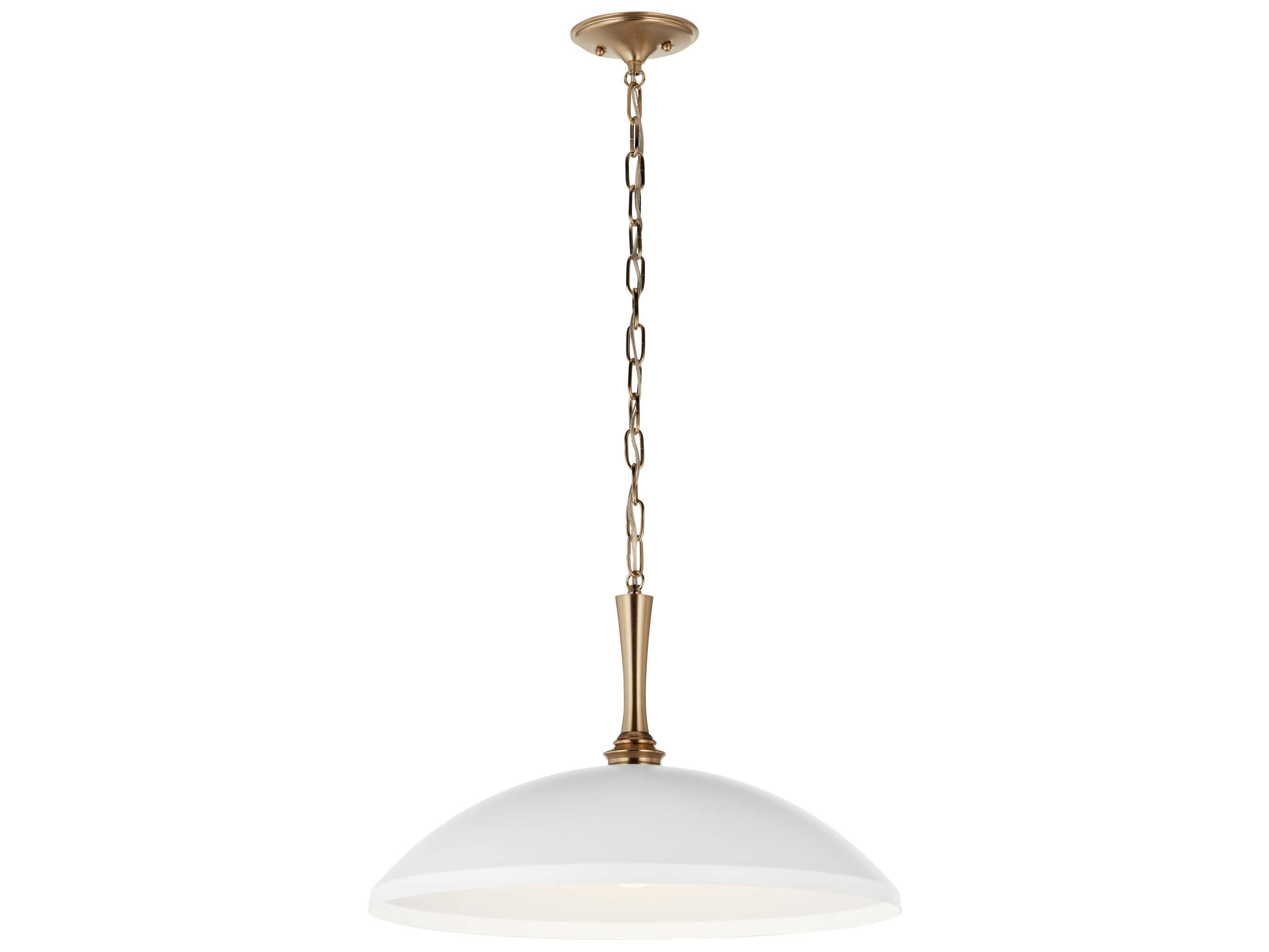 Kichler Delarosa 1-Light White Pendant