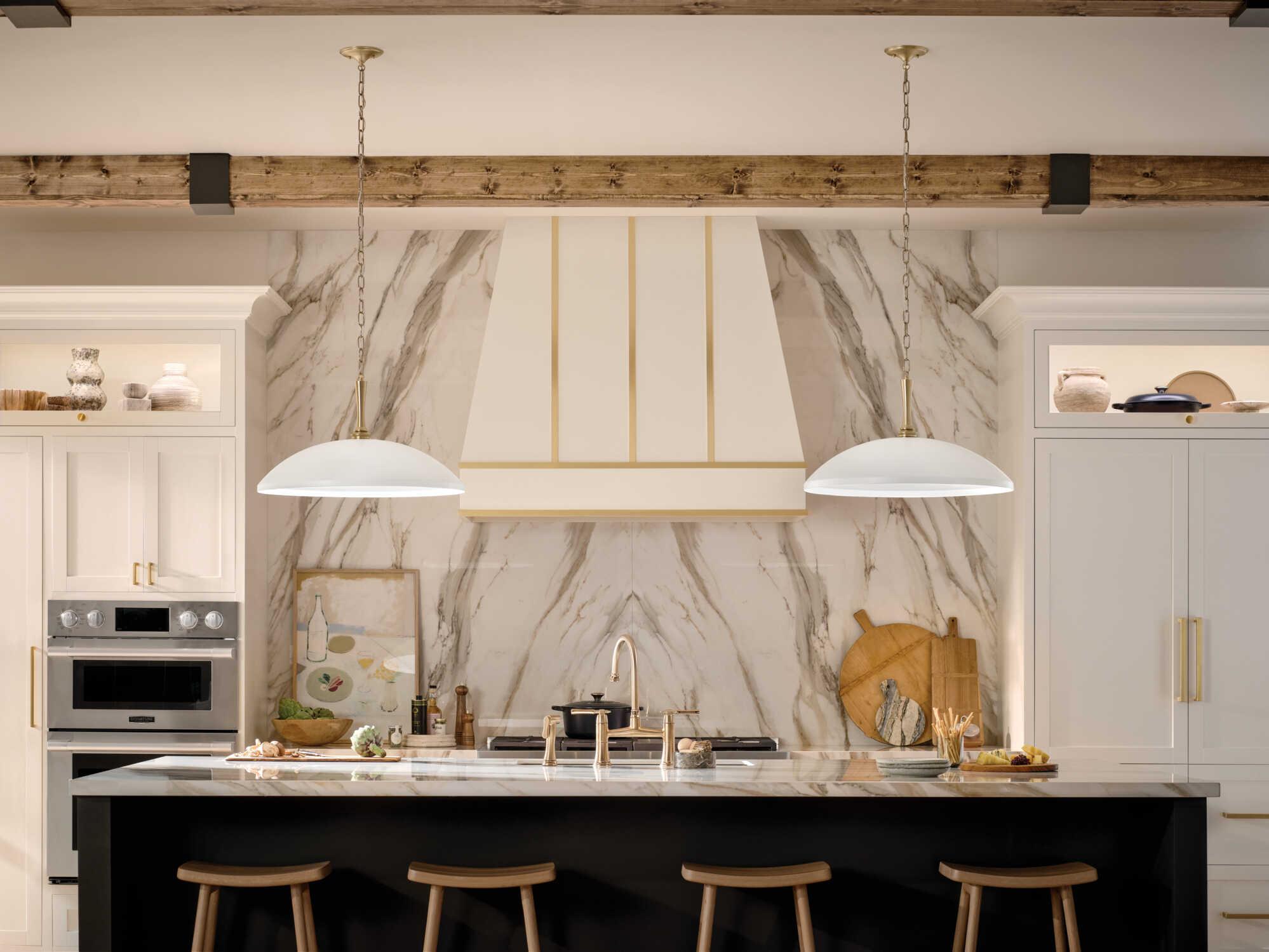 Kichler Delarosa 1-Light White Pendant