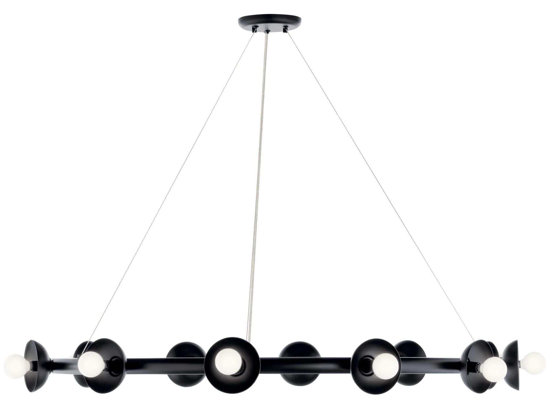 Kichler Palta 12-Light Black Chandelier