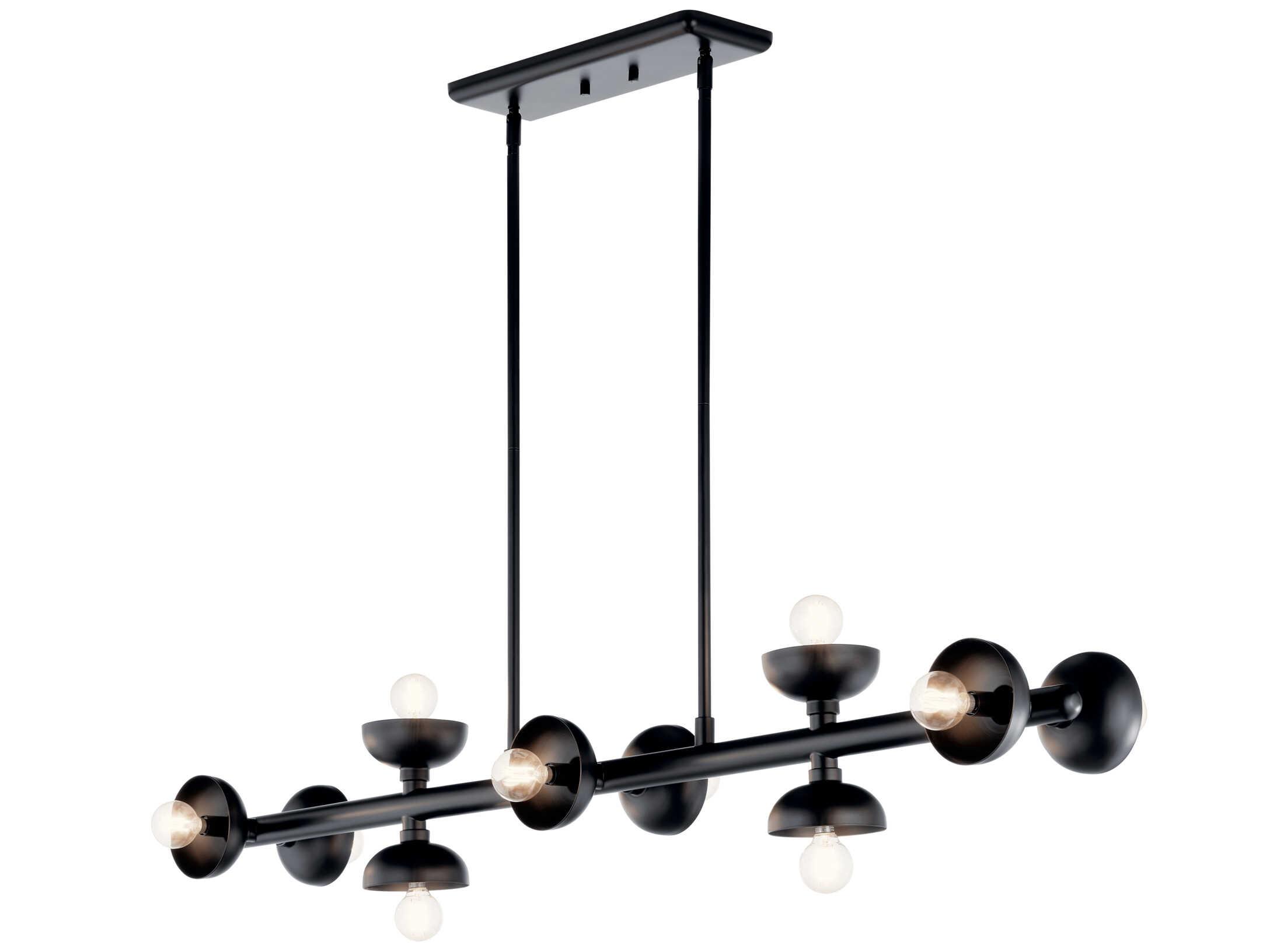 Kichler Palta 10-Light Black Island Pendant