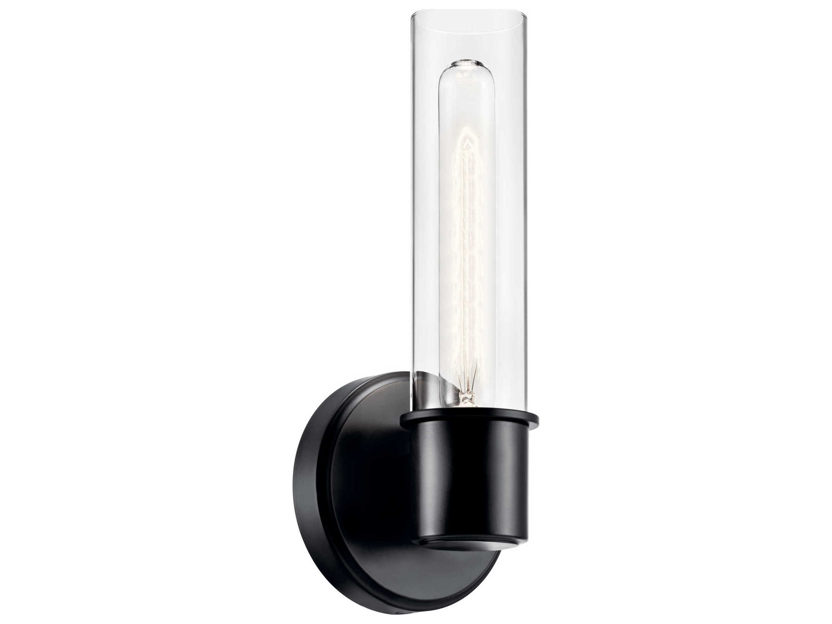 Kichler Aviv 1-Light Black Wall Sconce