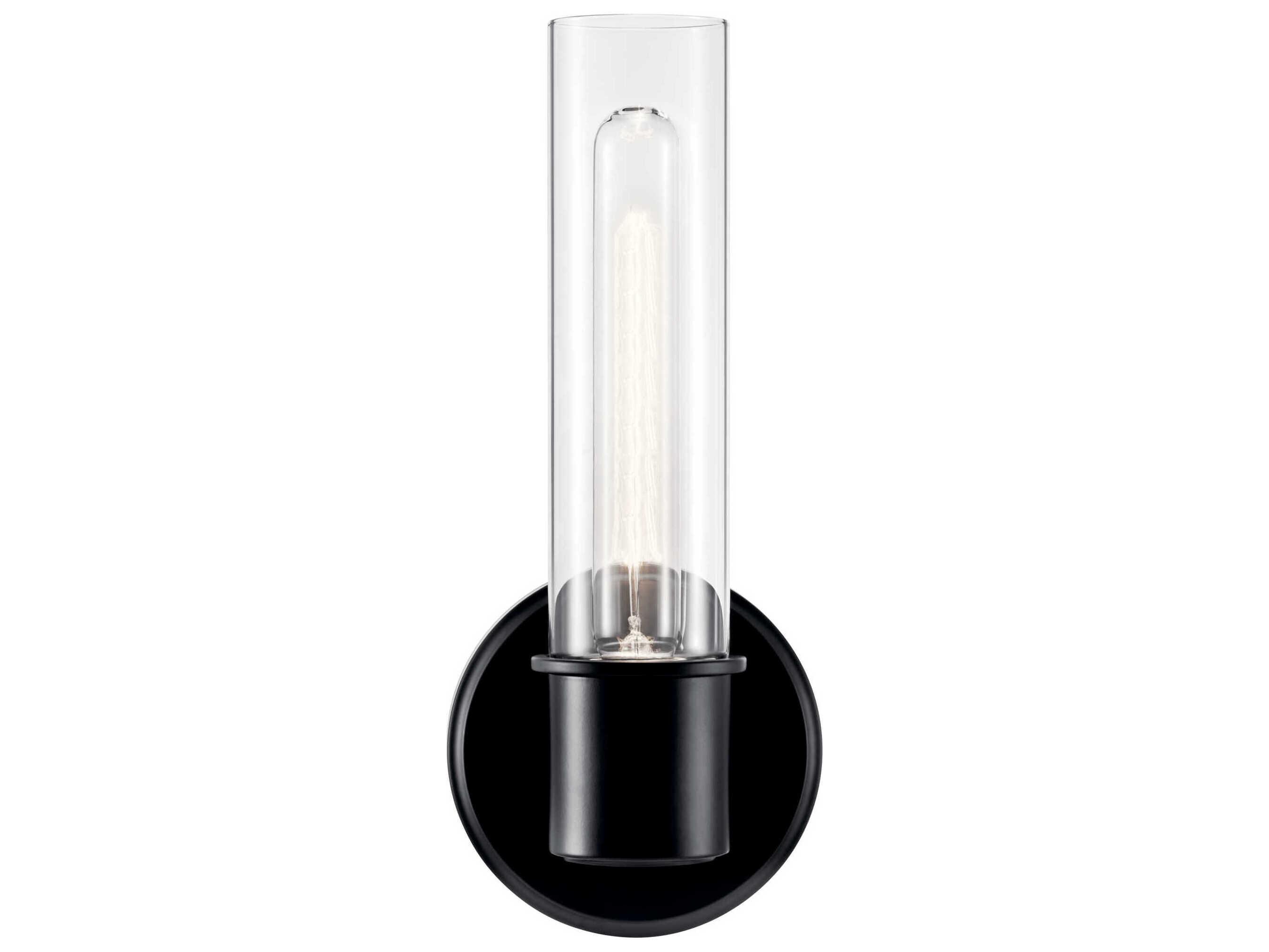 Kichler Aviv 1-Light Black Wall Sconce