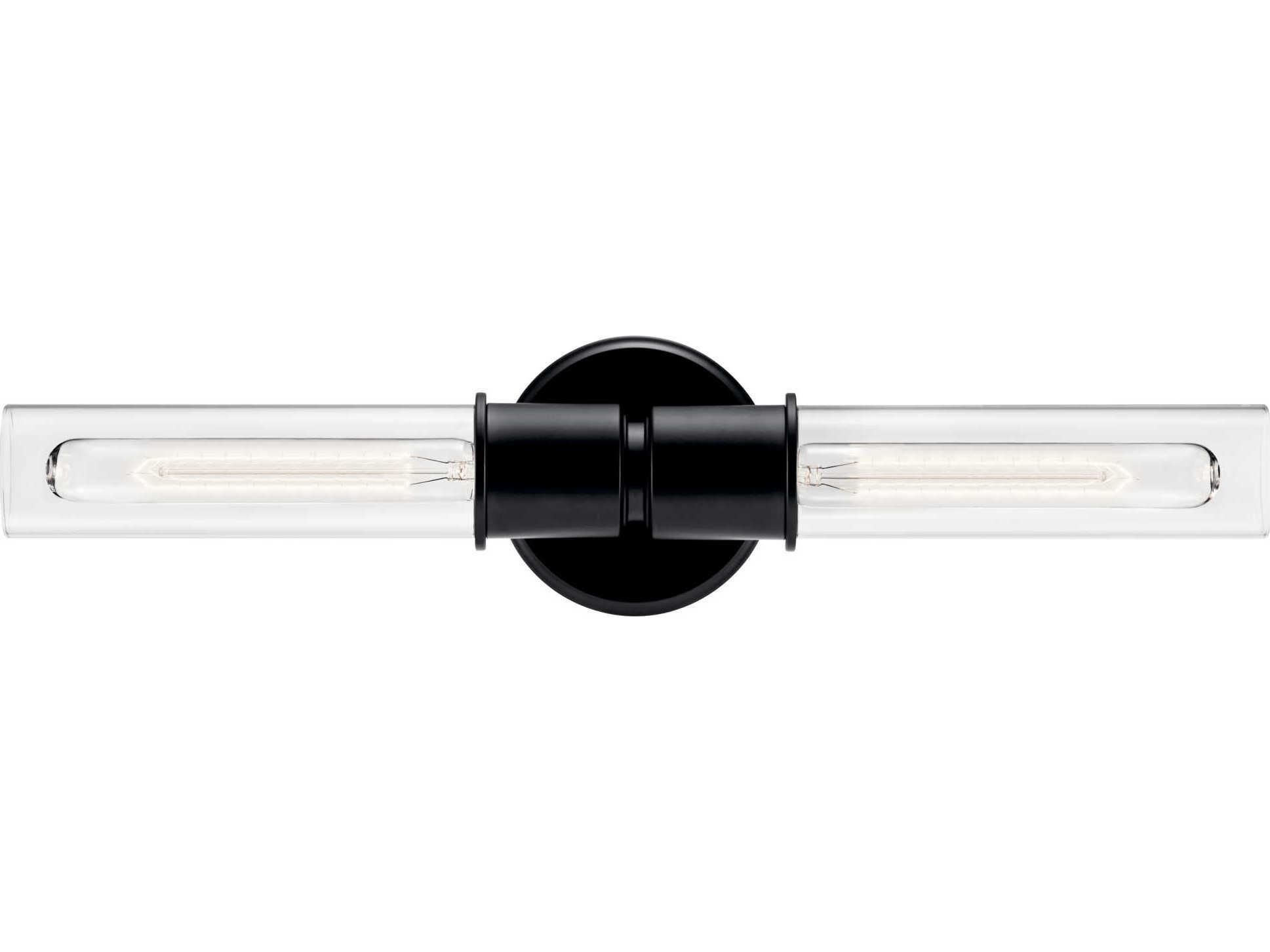 Kichler Aviv 2-Light Black Wall Sconce