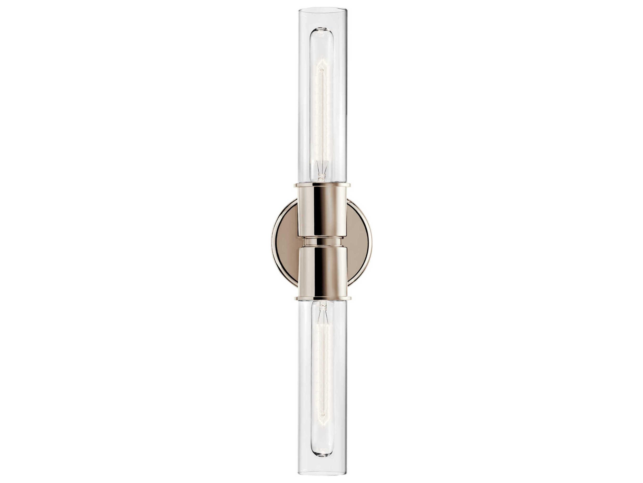 Kichler Aviv 2-Light Polished Nickel Wall Sconce