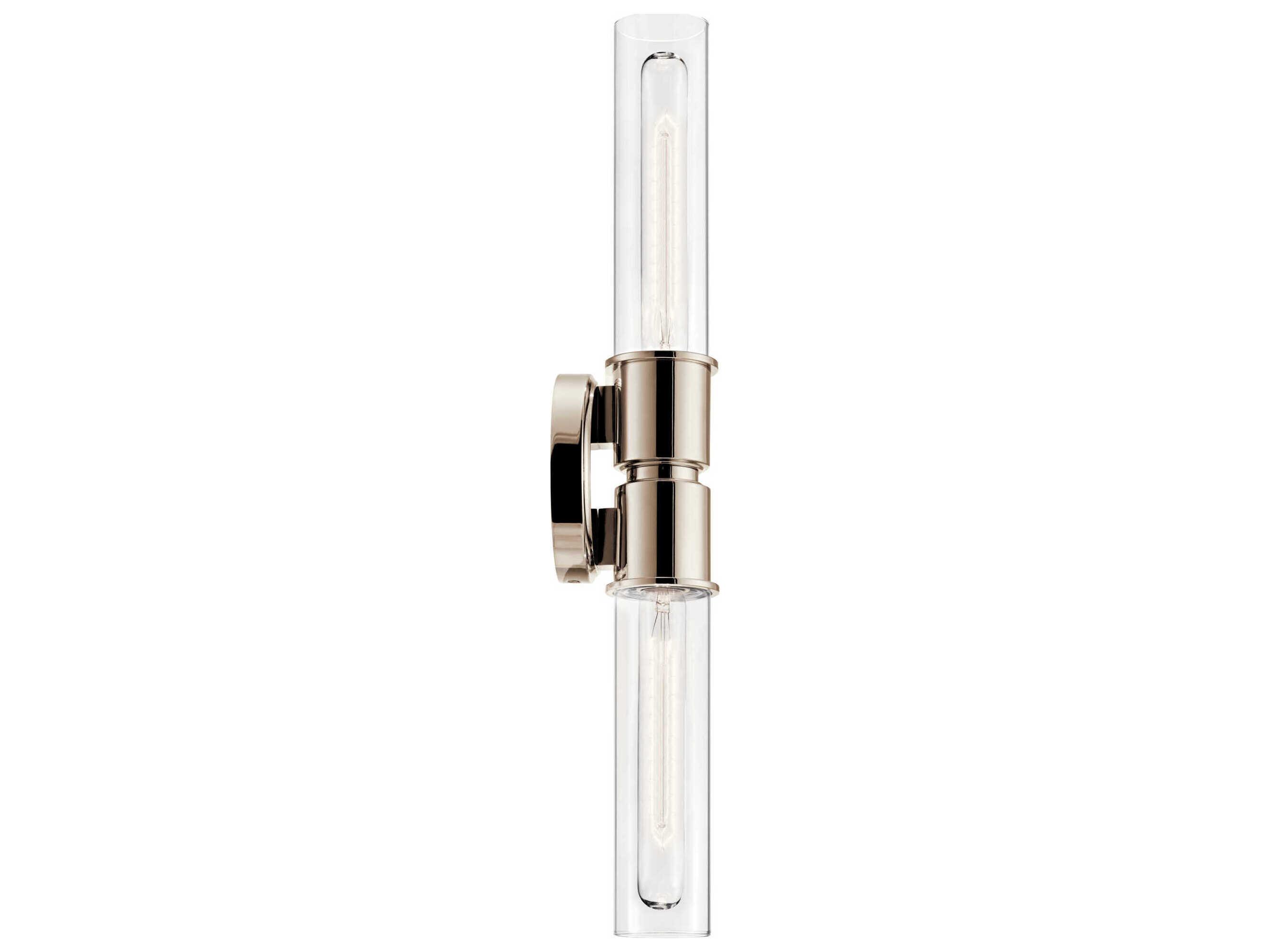 Kichler Aviv 2-Light Polished Nickel Wall Sconce