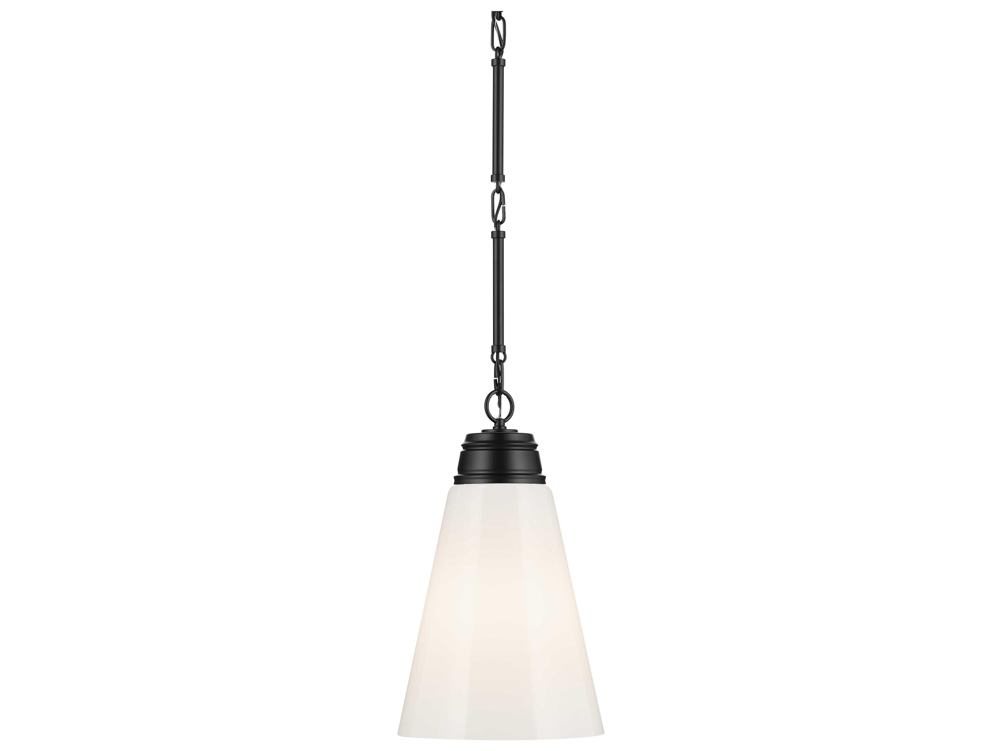 Kichler Marsailli 1-Light Black Mini Pendant