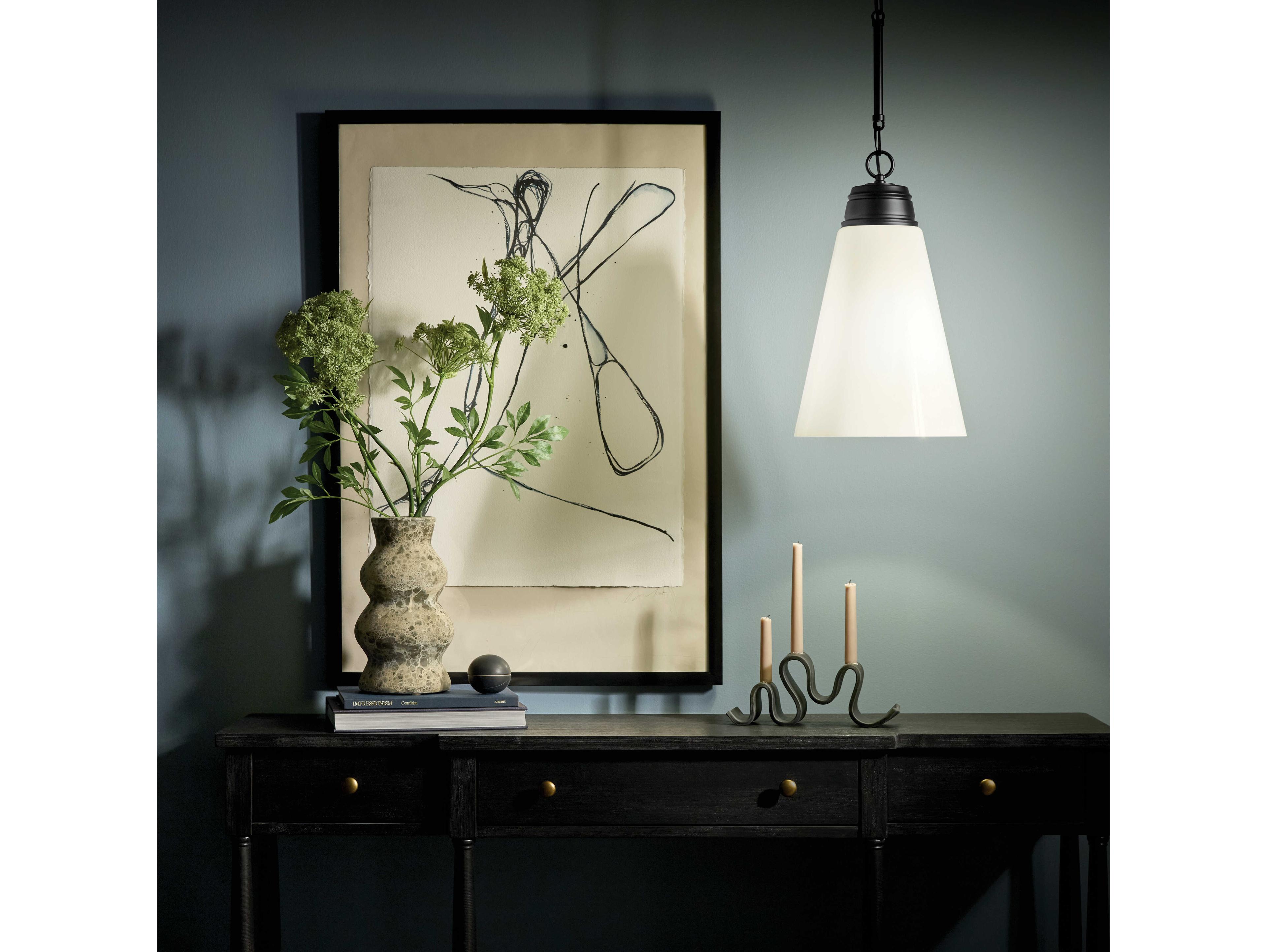 Kichler Marsailli 1-Light Black Mini Pendant
