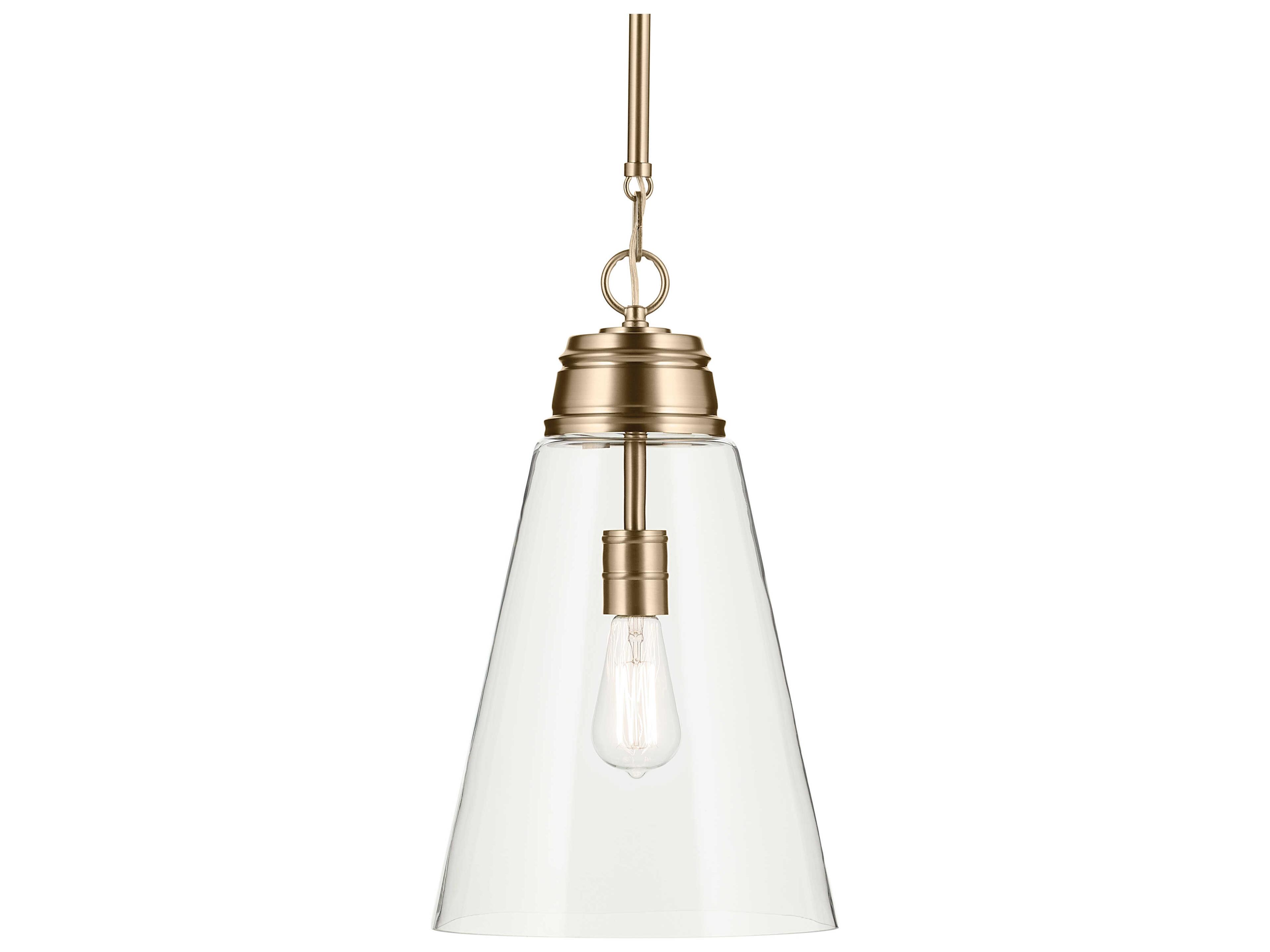 Kichler Marsailli 1-Light Champagne Bronze Mini Pendant