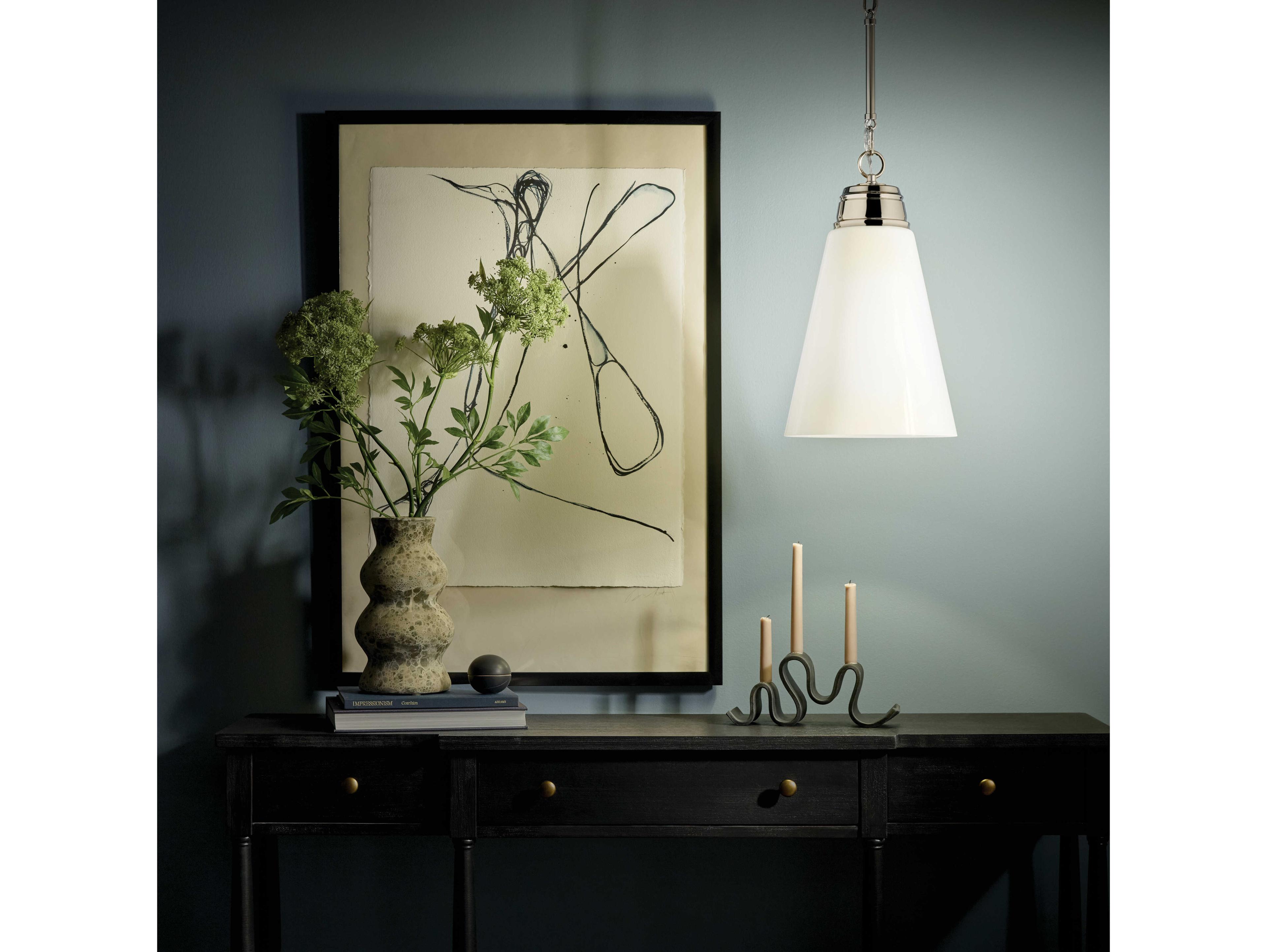 Kichler Marsailli 1-Light Polished Nickel Mini Pendant