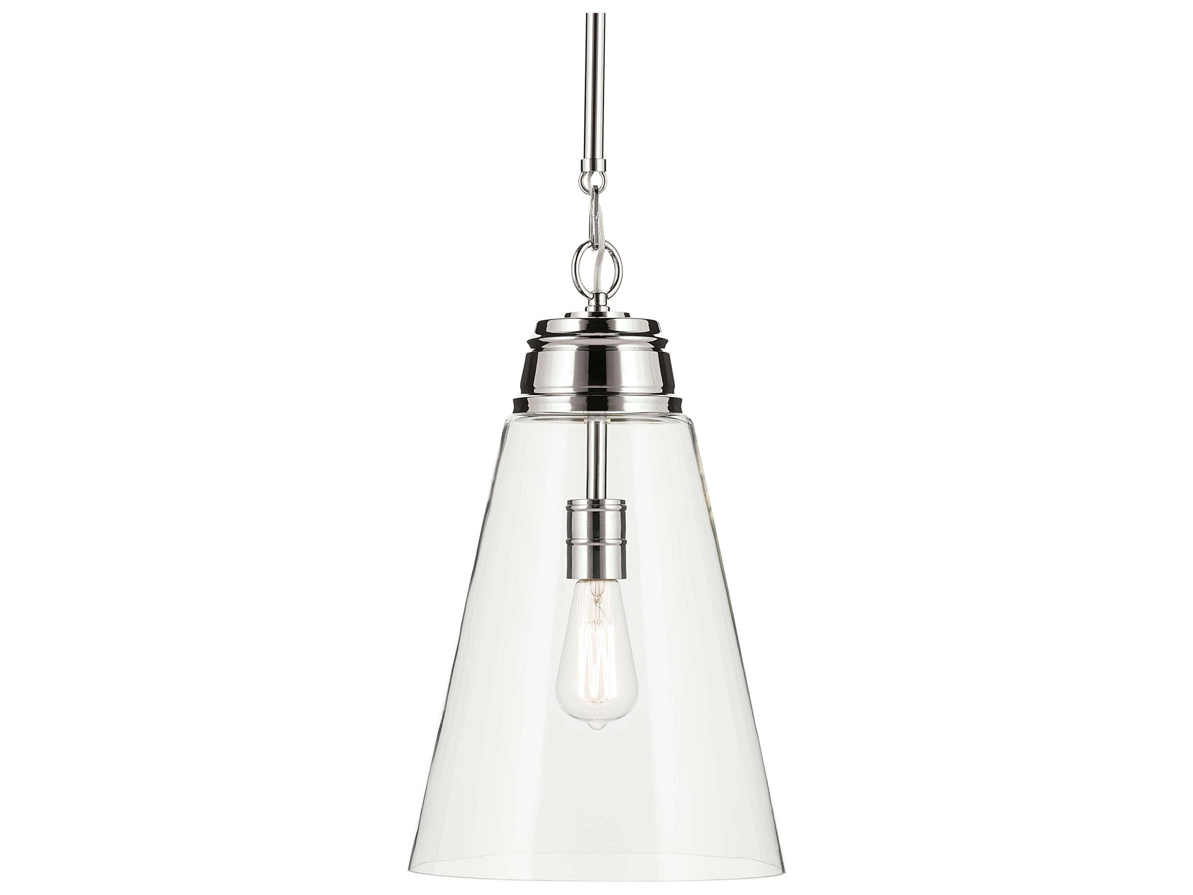 Kichler Marsailli 1-Light Polished Nickel Mini Pendant