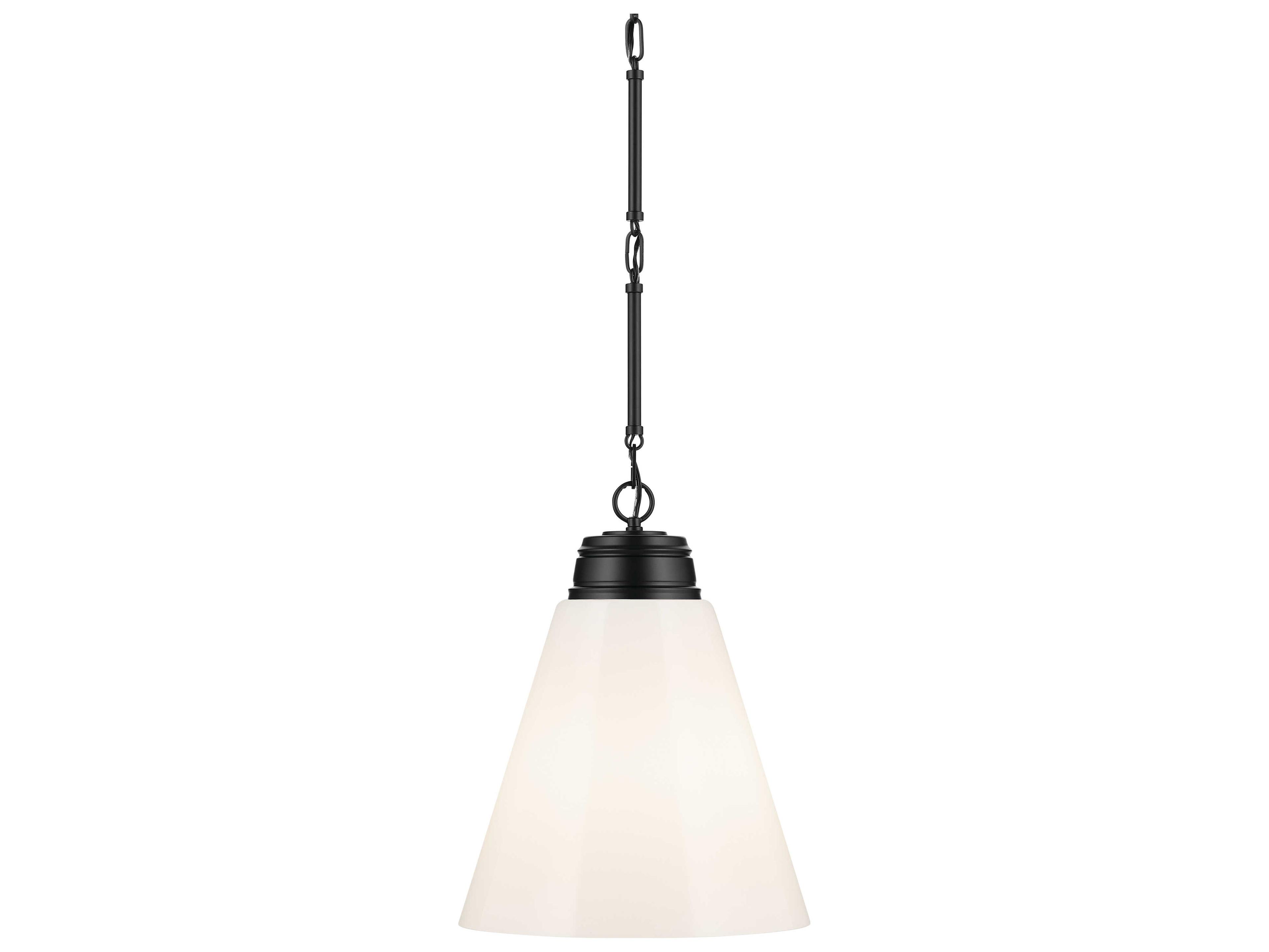Kichler Marsailli 1-Light Black Pendant