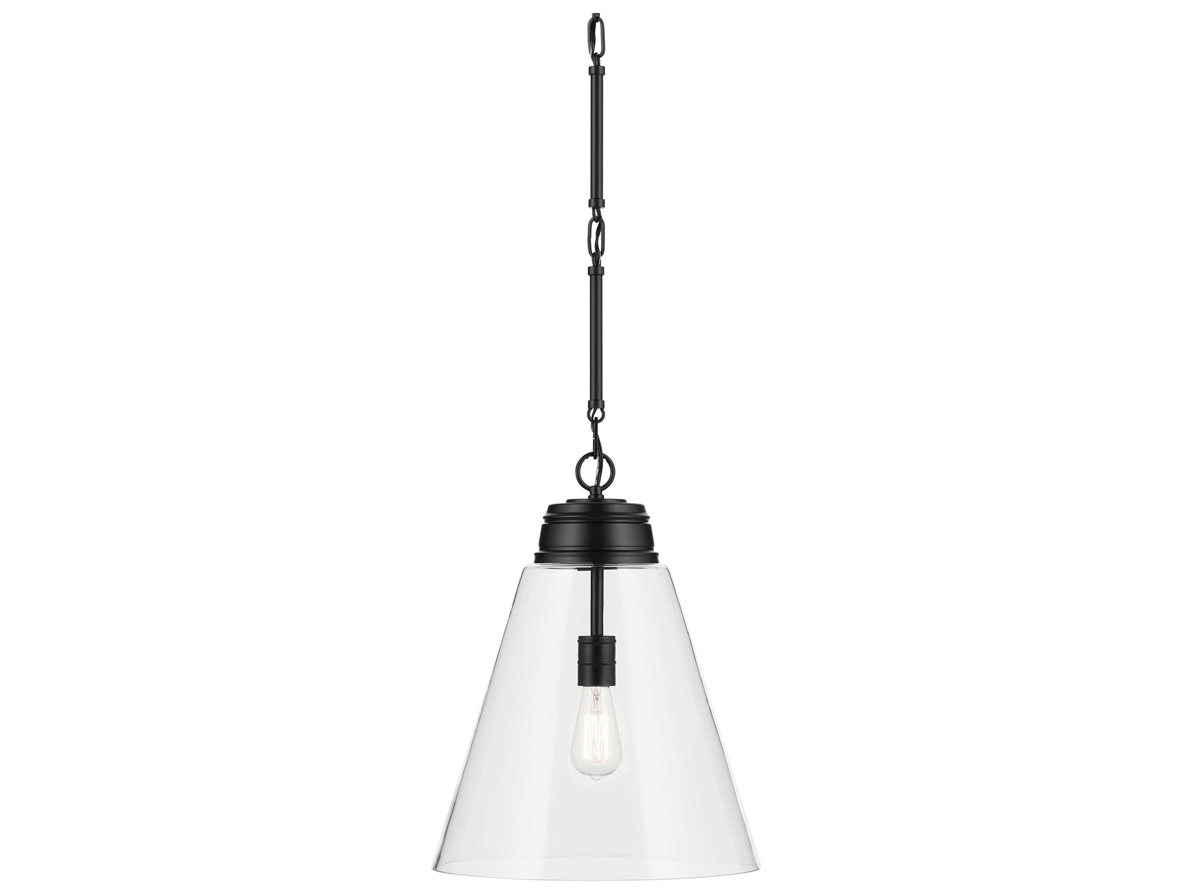 Kichler Marsailli 1-Light Black Pendant