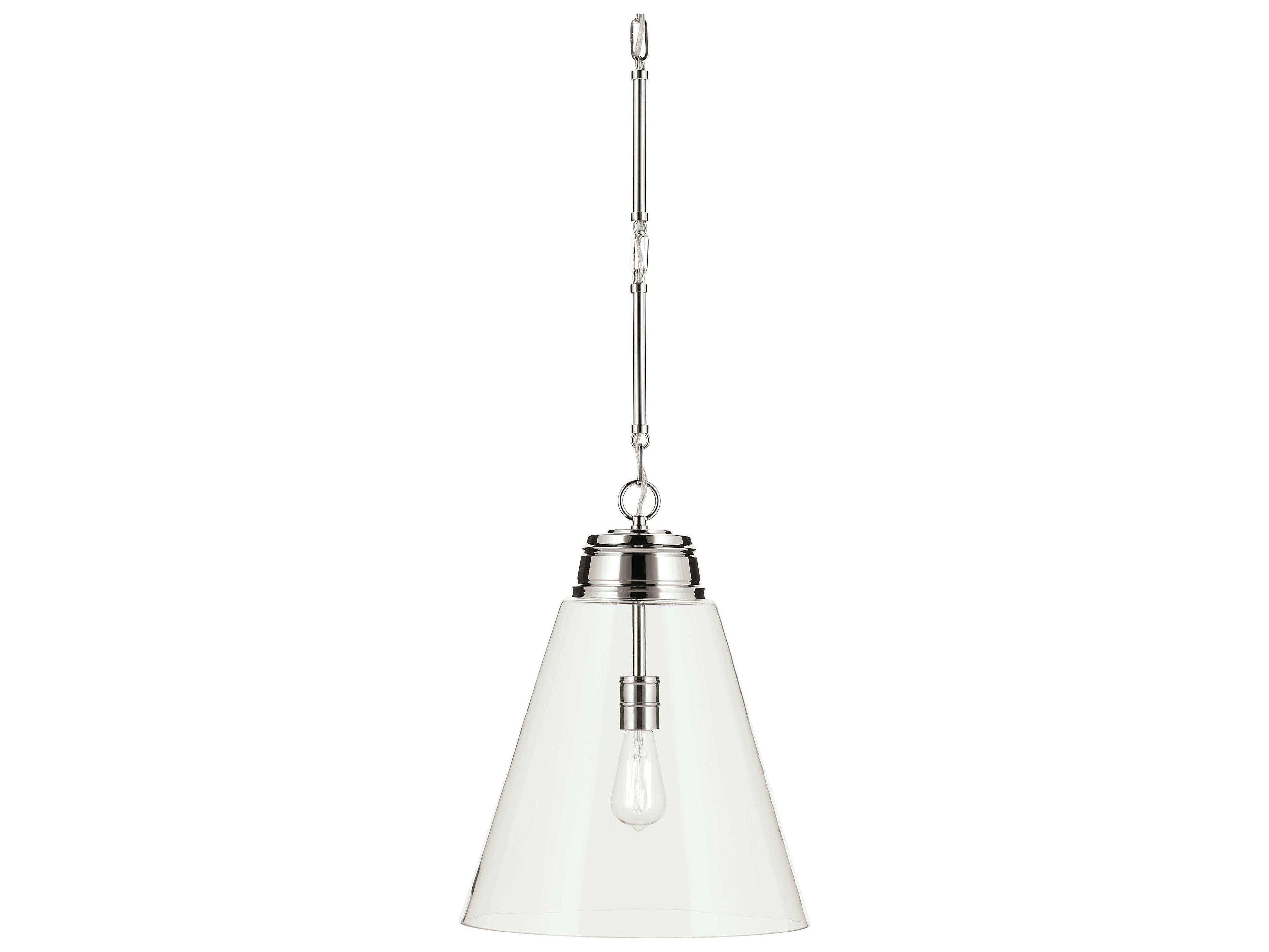 Kichler Marsailli 1-Light Polished Nickel Pendant