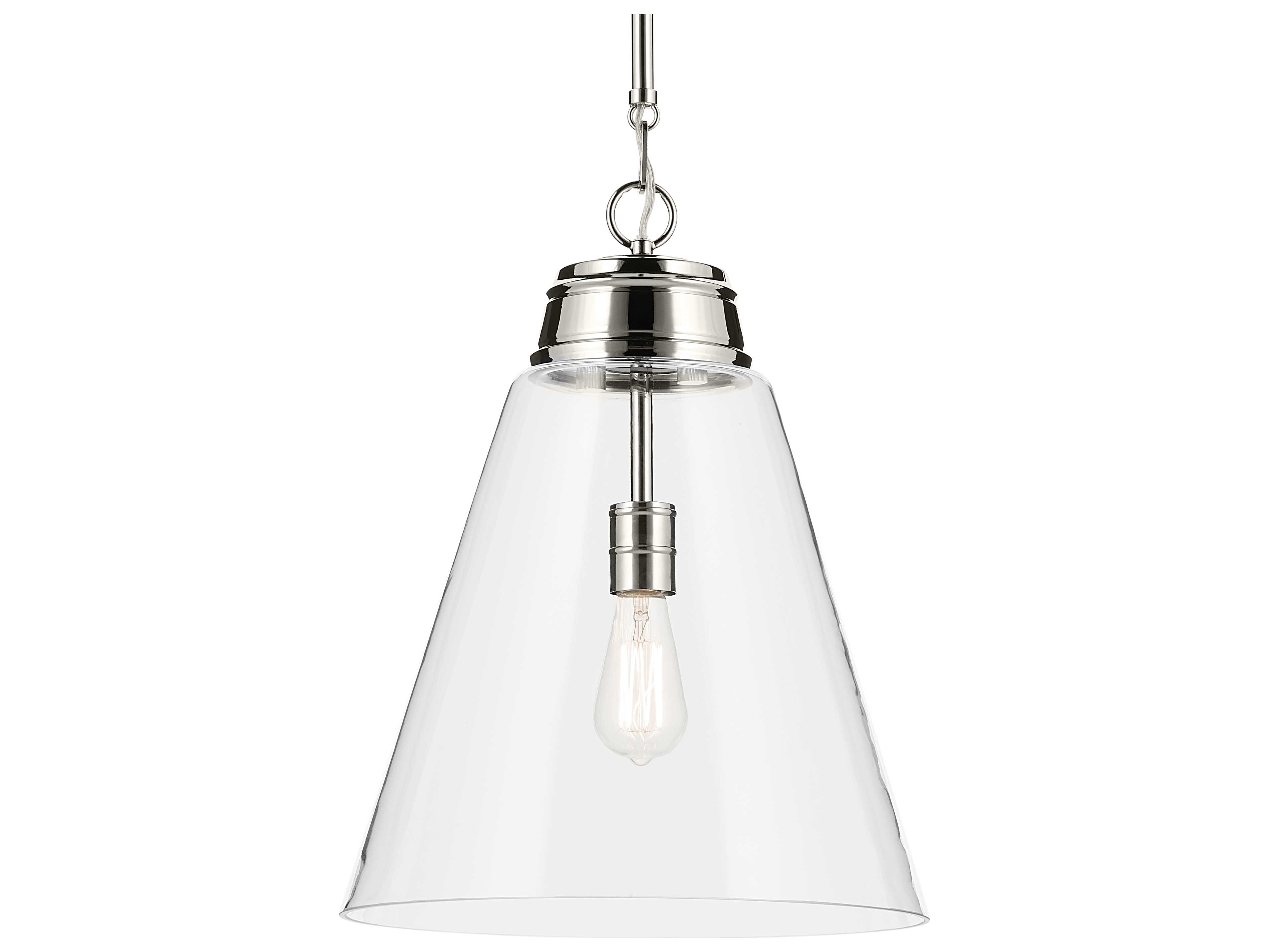 Kichler Marsailli 1-Light Polished Nickel Pendant