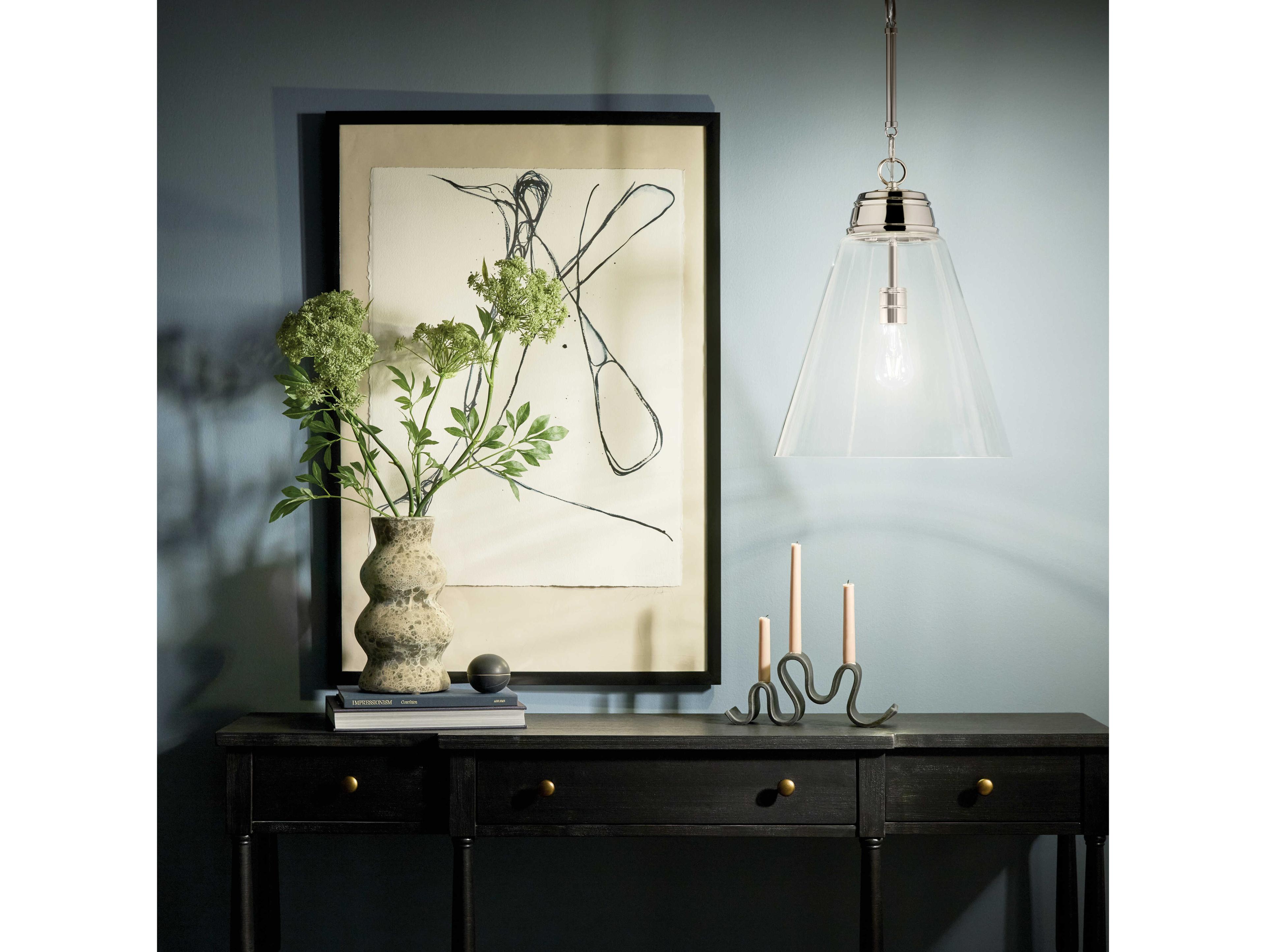 Kichler Marsailli 1-Light Polished Nickel Pendant