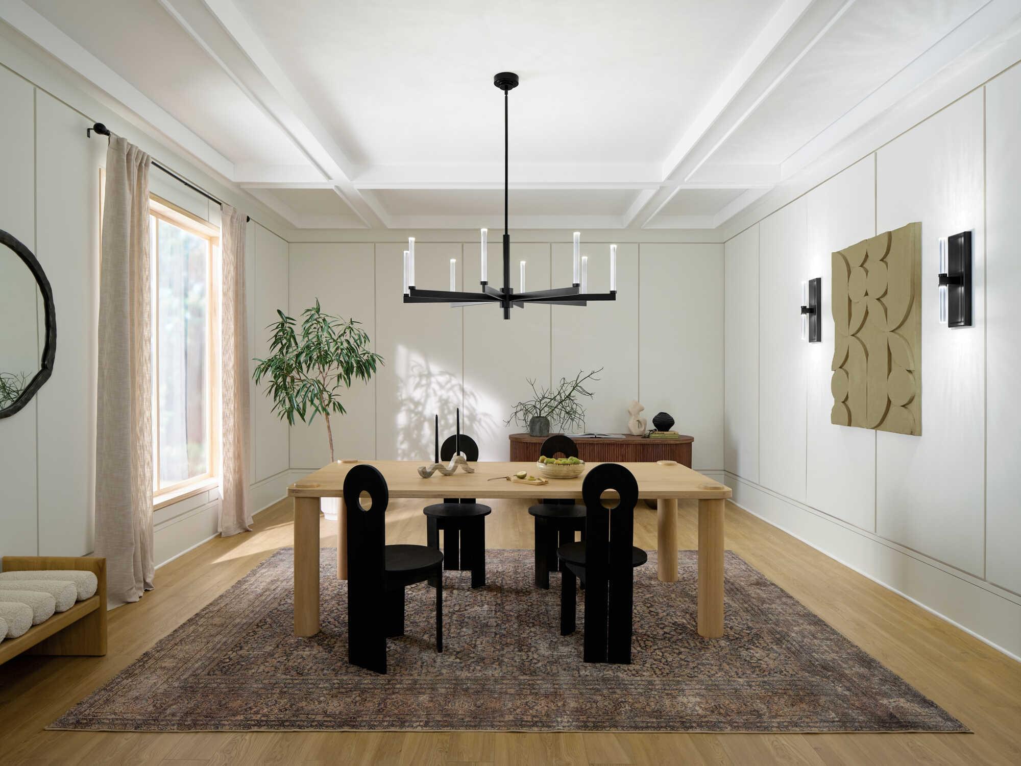 Kichler Sycara 8-Light Black Chandelier