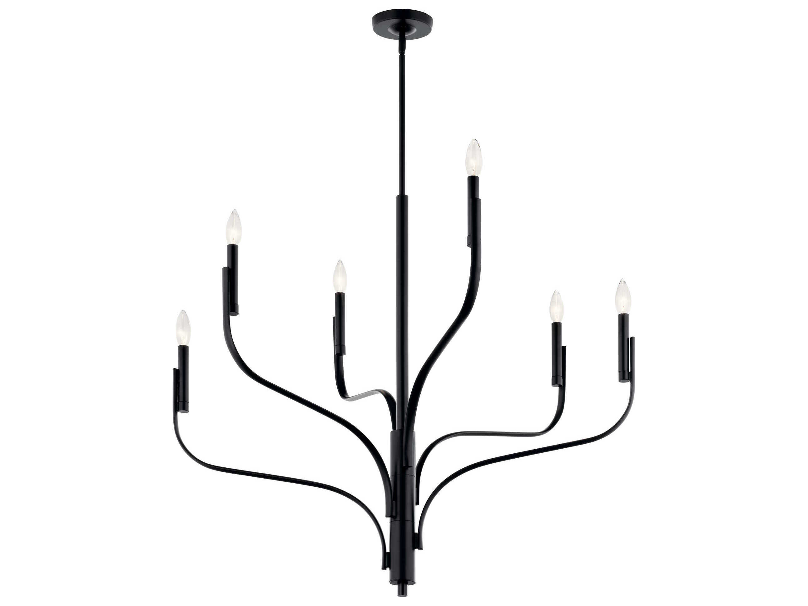 Kichler Livadia 6-Light Black Chandelier
