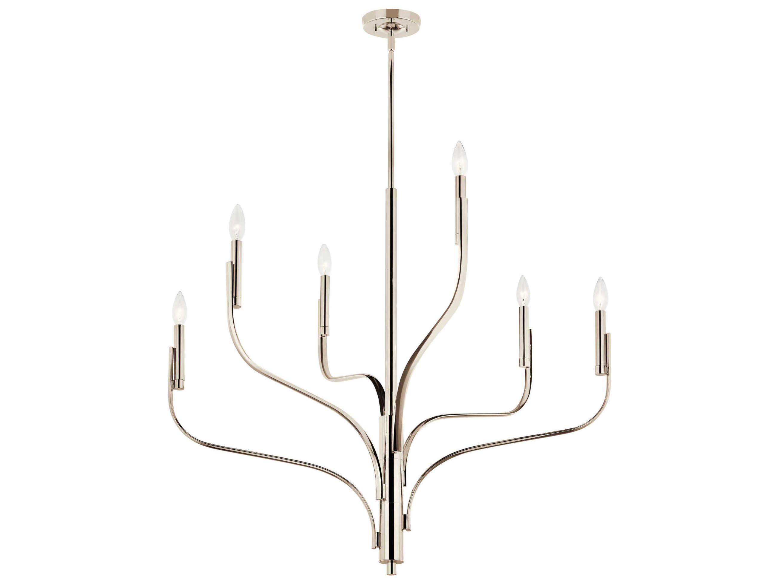 Kichler Livadia 6-Light Polished Nickel Chandelier