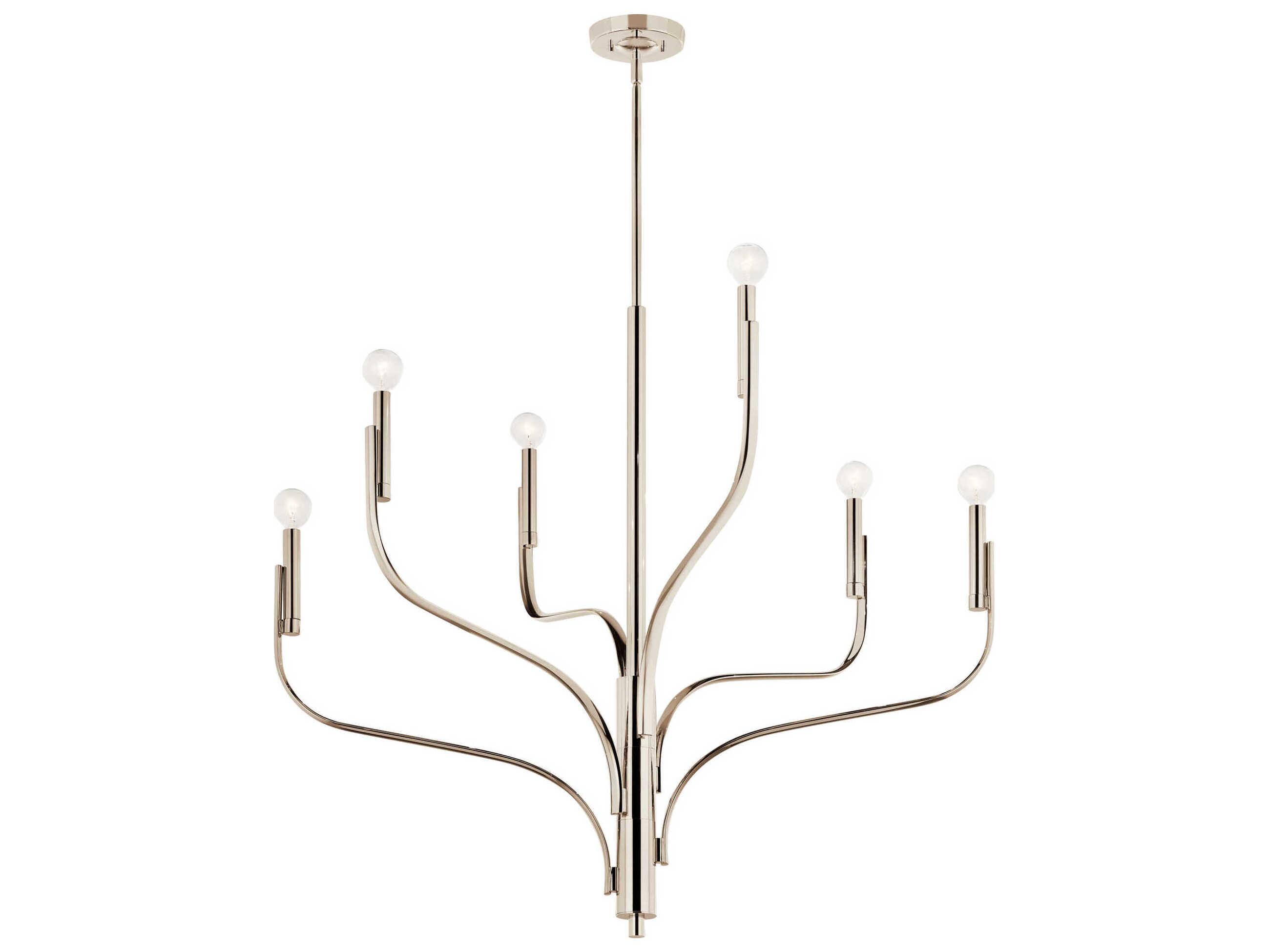 Kichler Livadia 6-Light Polished Nickel Chandelier