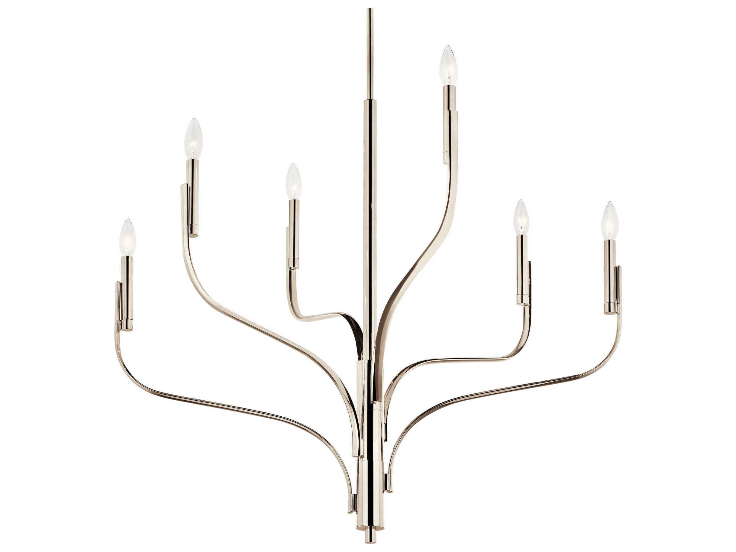Kichler Livadia 6-Light Polished Nickel Chandelier