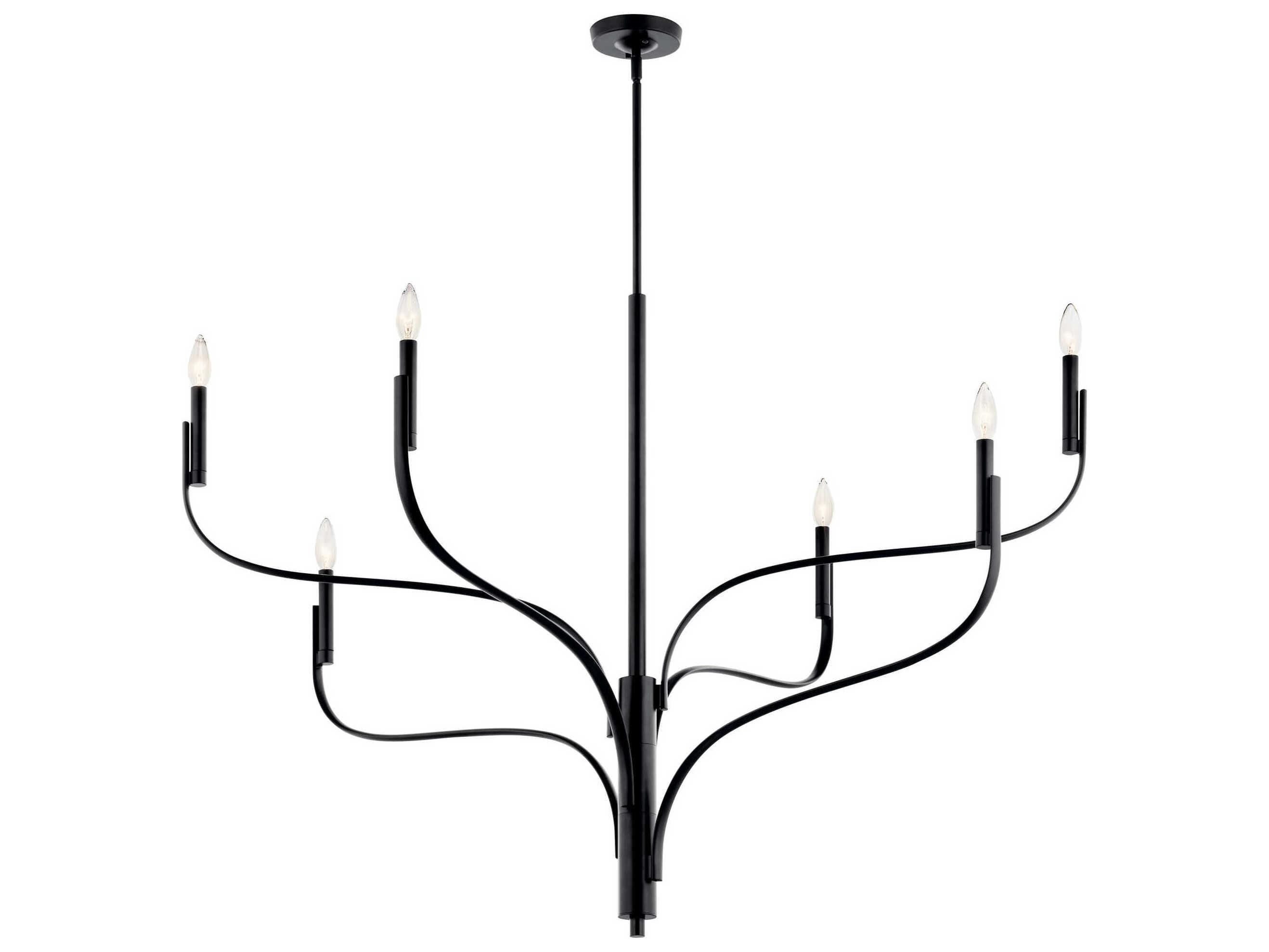 Kichler Livadia 6-Light Black Chandelier