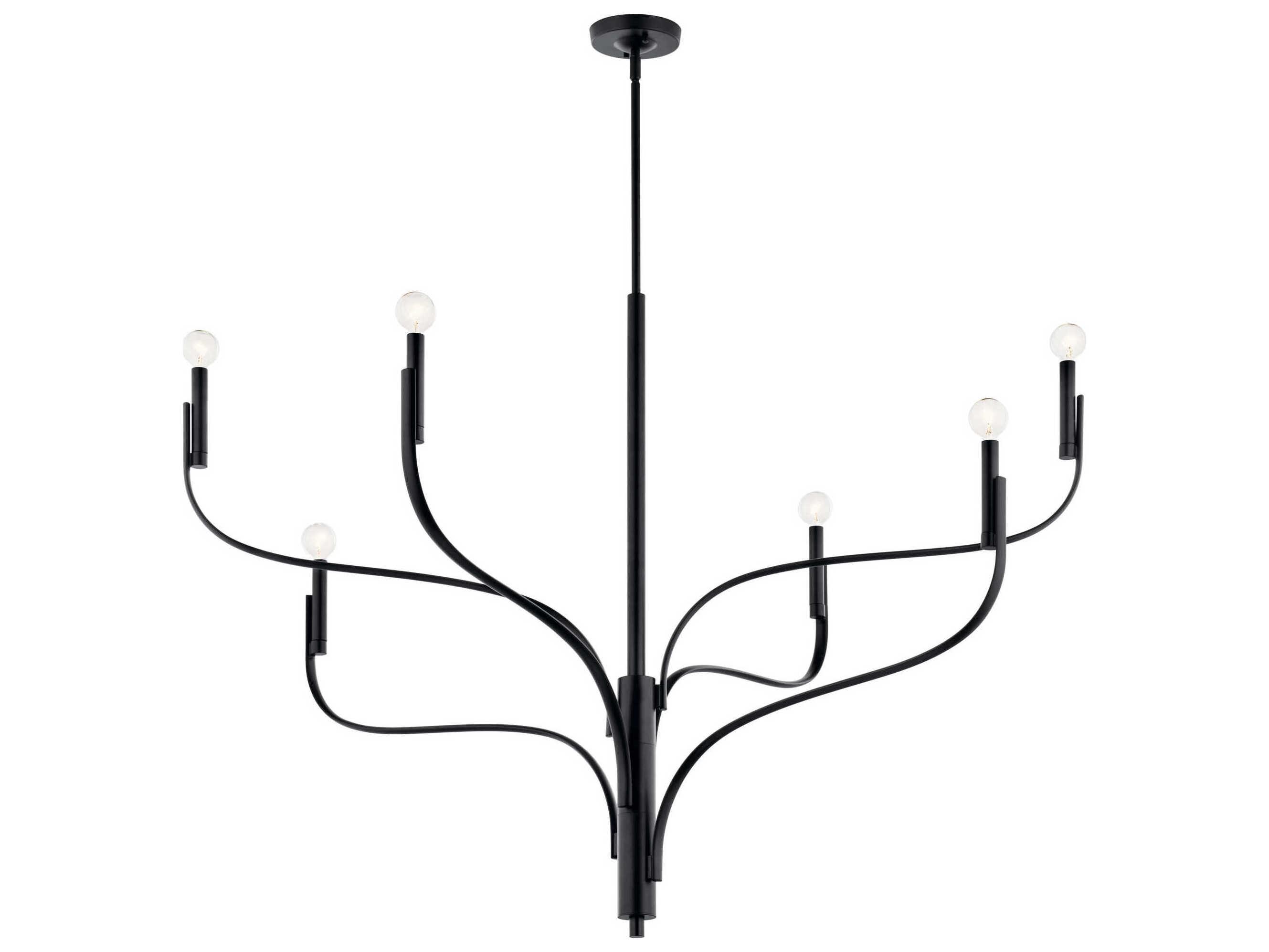 Kichler Livadia 6-Light Black Chandelier