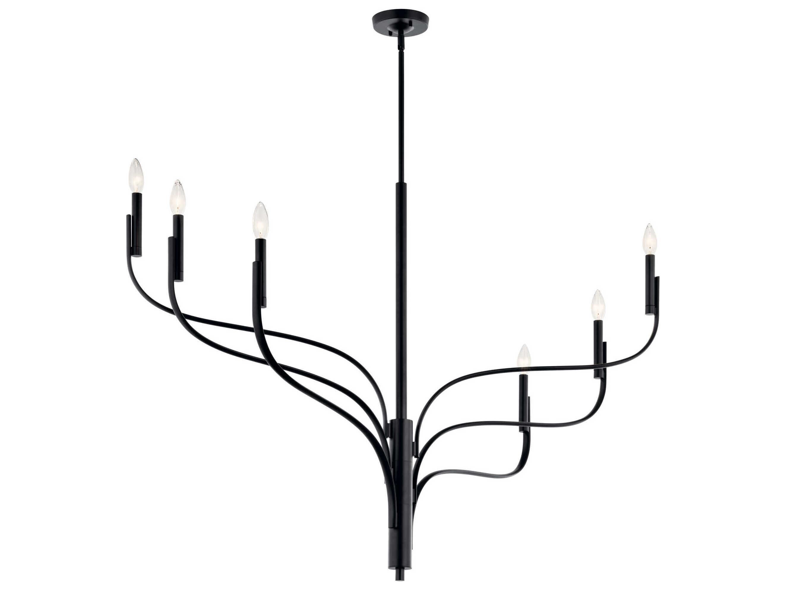 Kichler Livadia 6-Light Black Chandelier