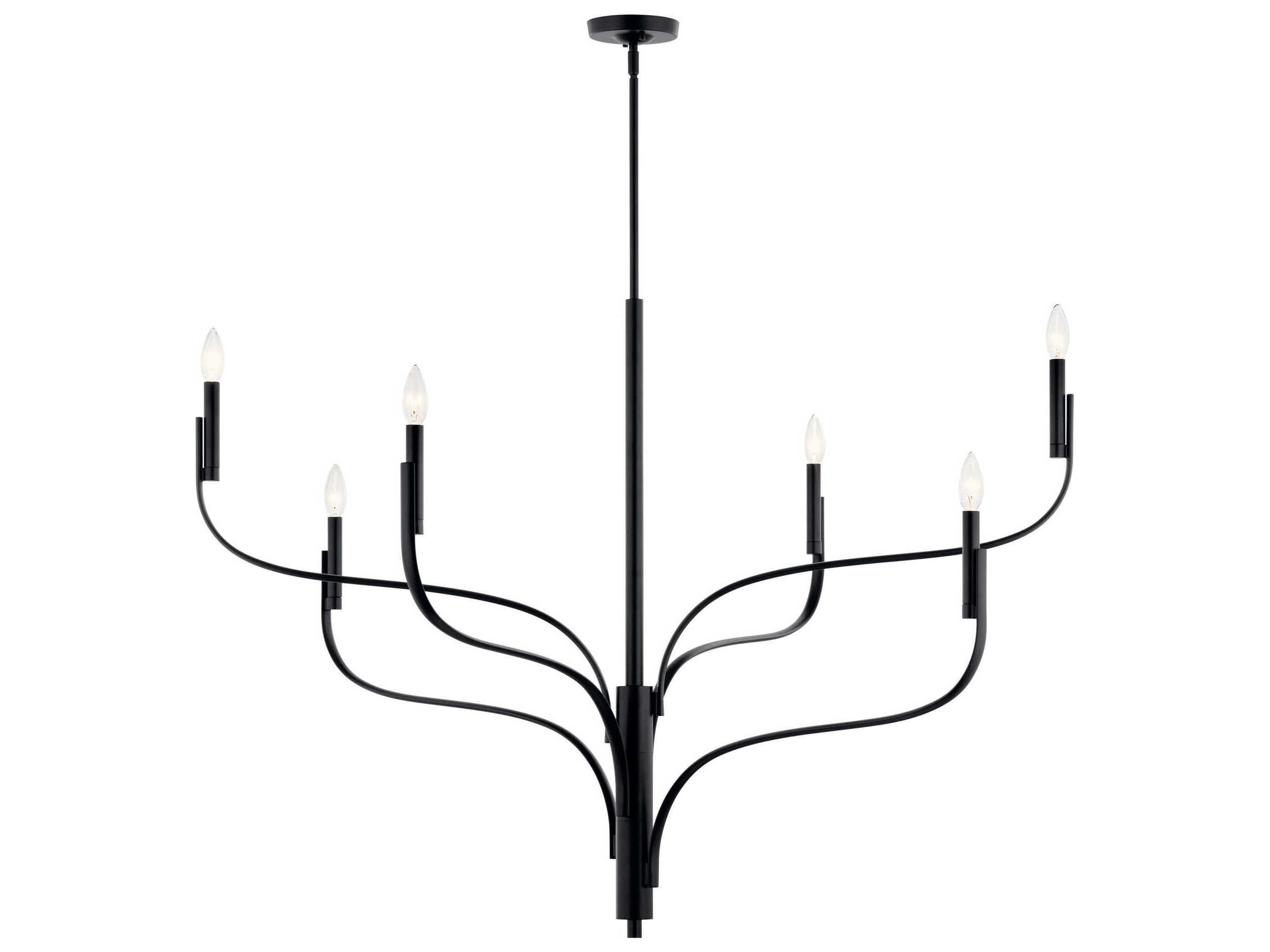 Kichler Livadia 6-Light Black Chandelier