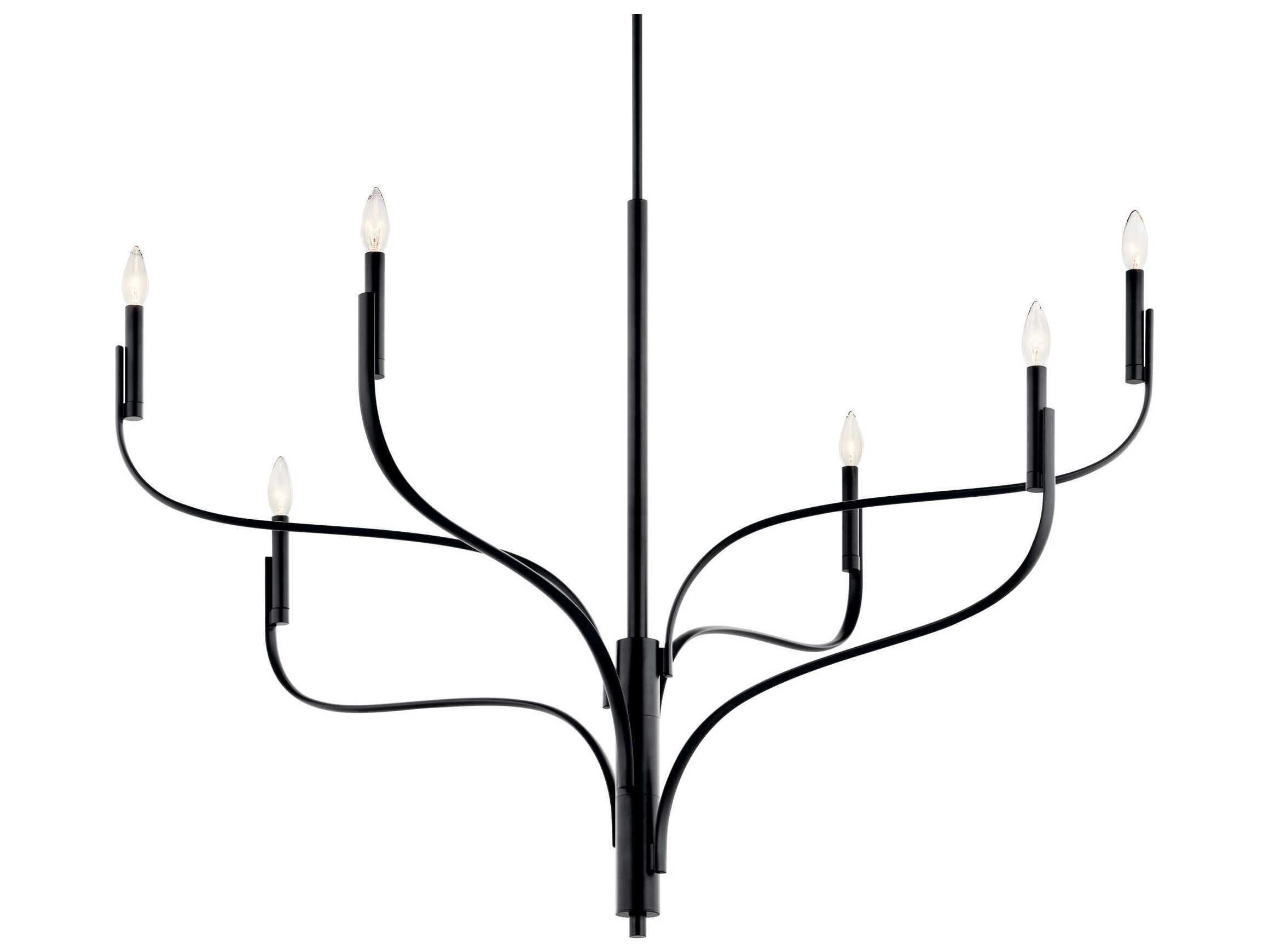 Kichler Livadia 6-Light Black Chandelier