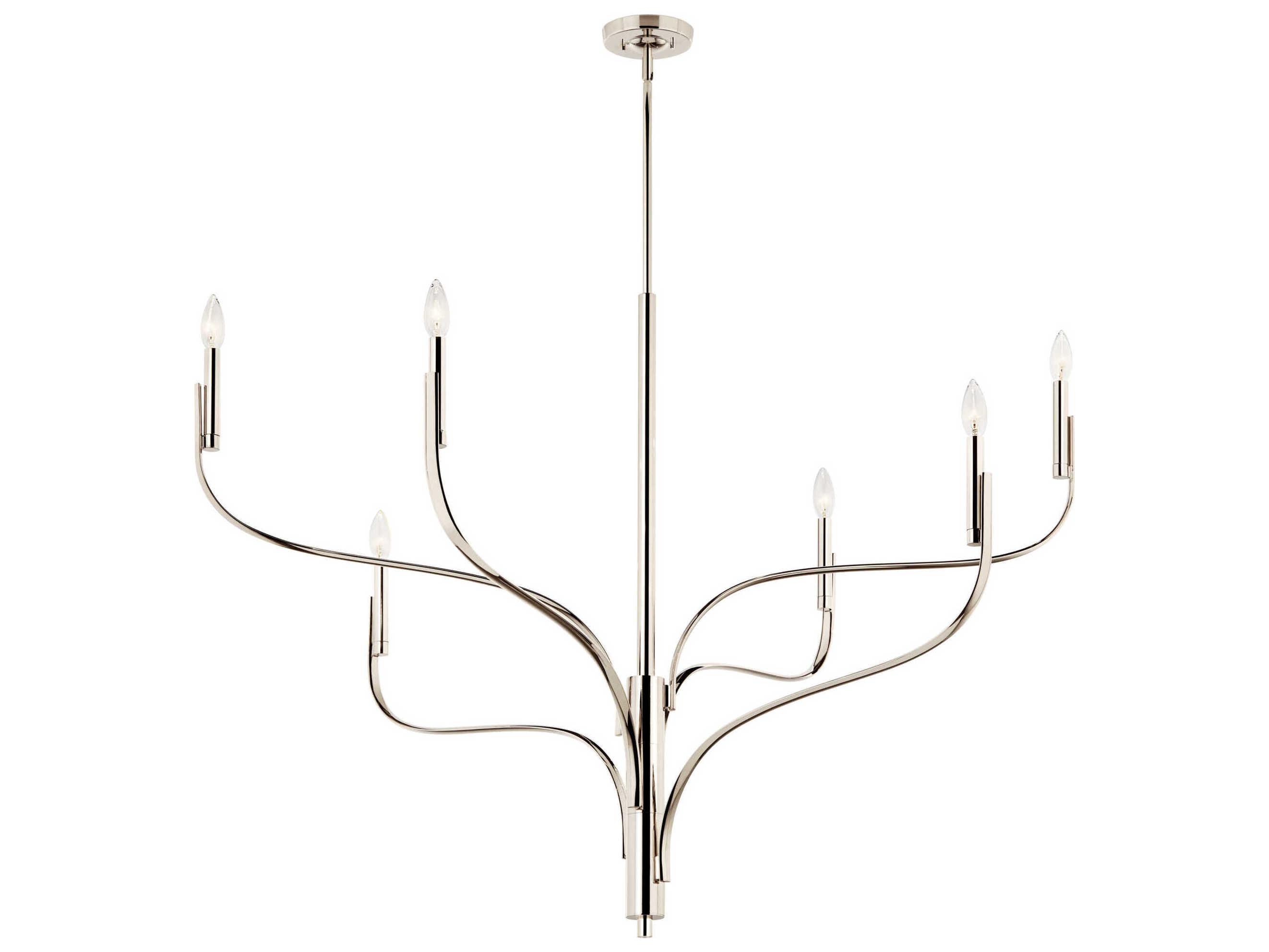 Kichler Livadia 6-Light Polished Nickel Chandelier