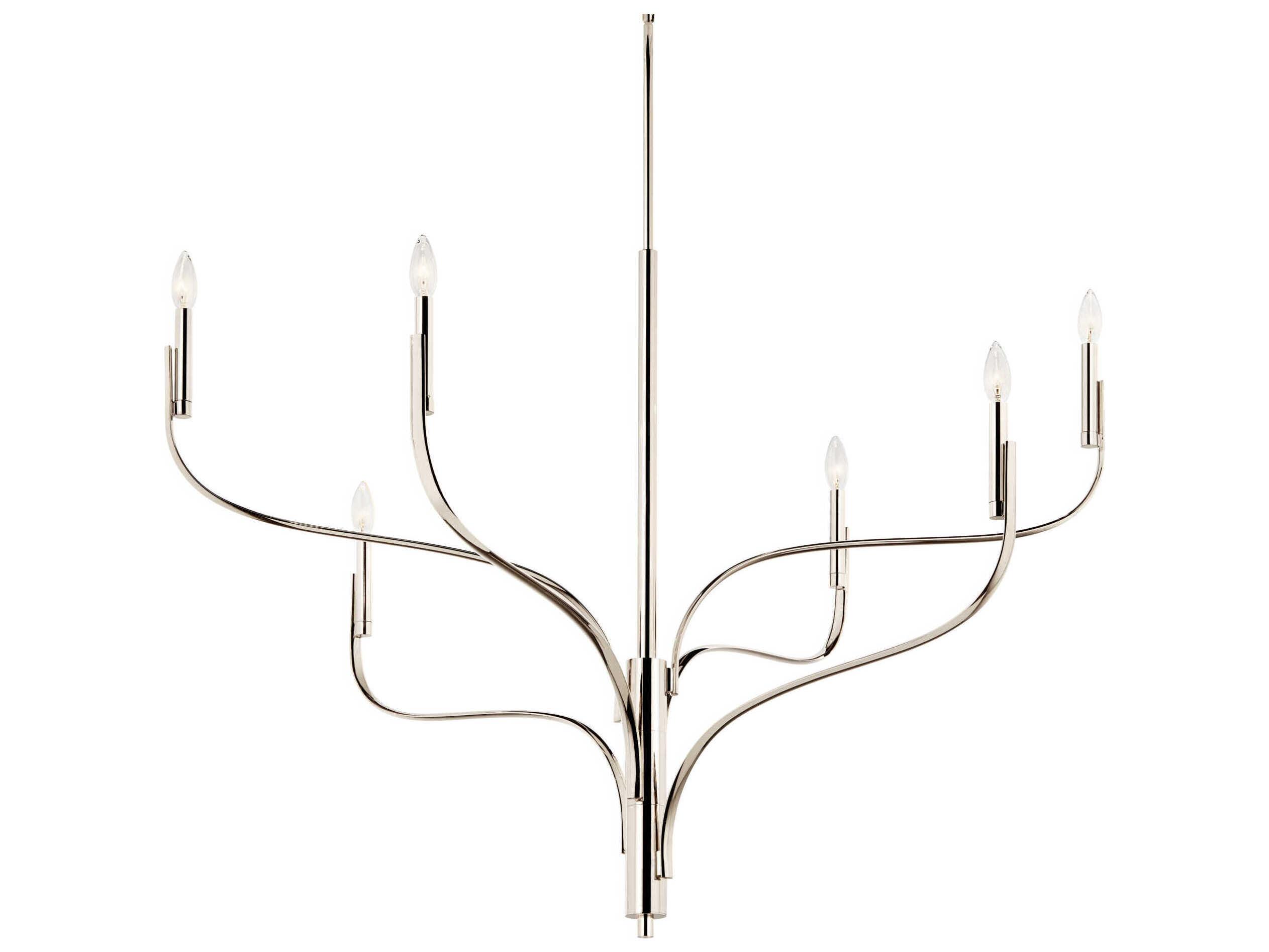 Kichler Livadia 6-Light Polished Nickel Chandelier