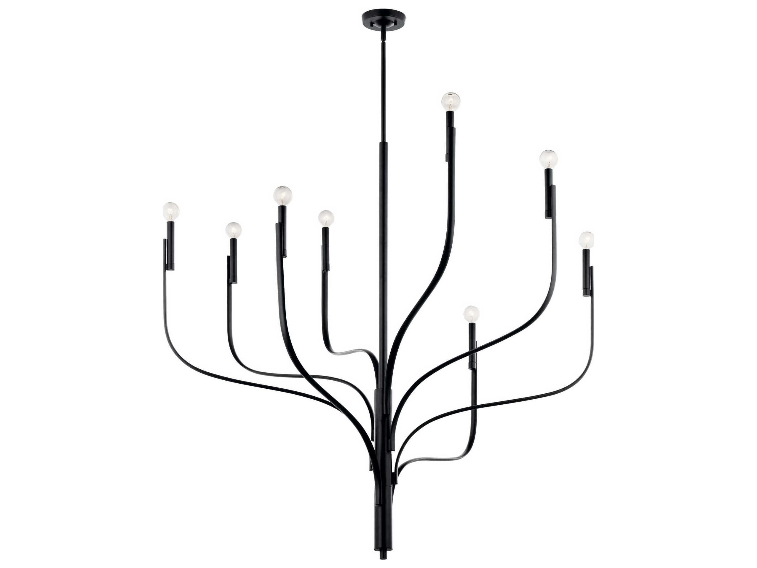 Kichler Livadia 8-Light Black Chandelier