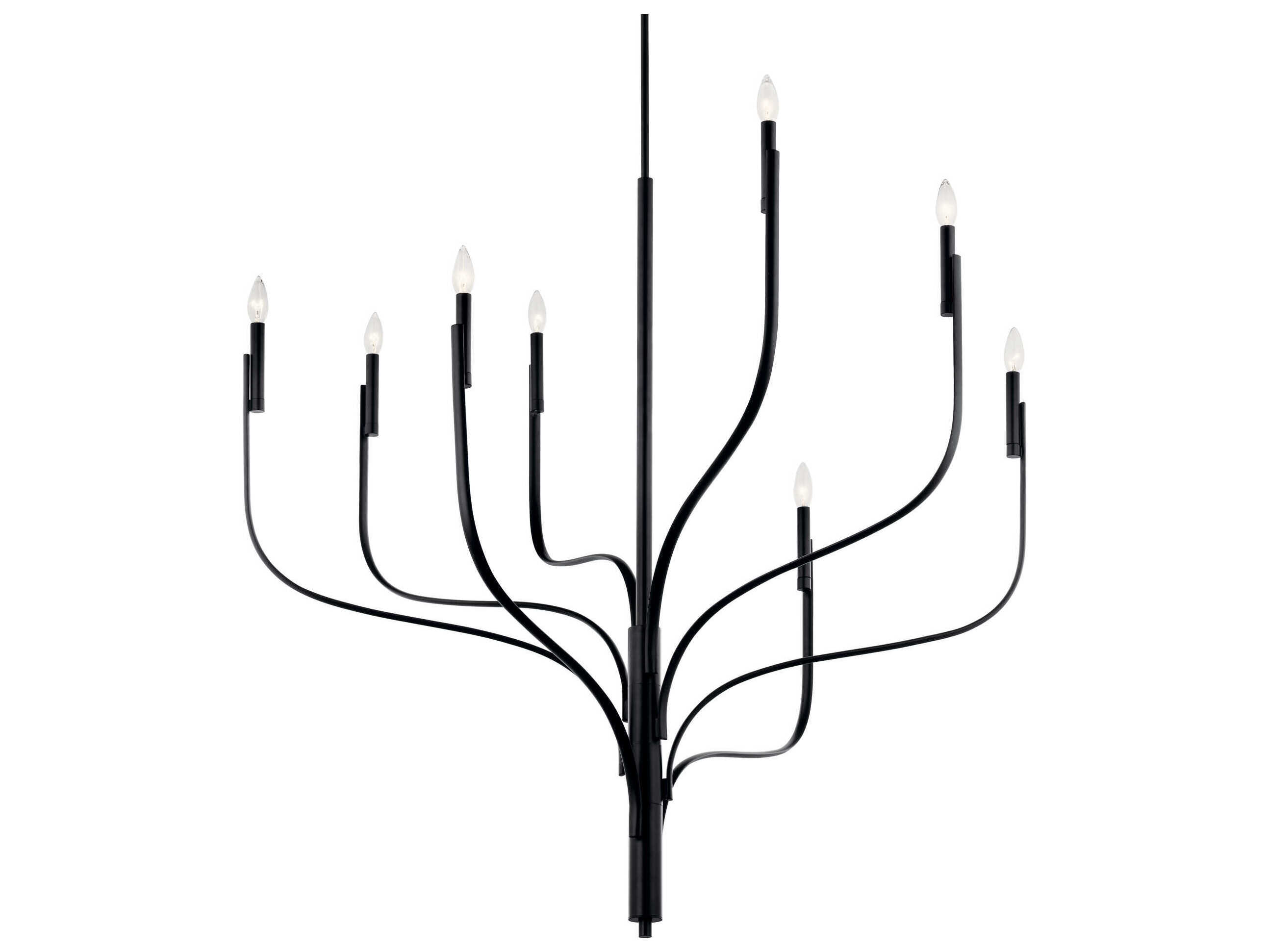 Kichler Livadia 8-Light Black Chandelier