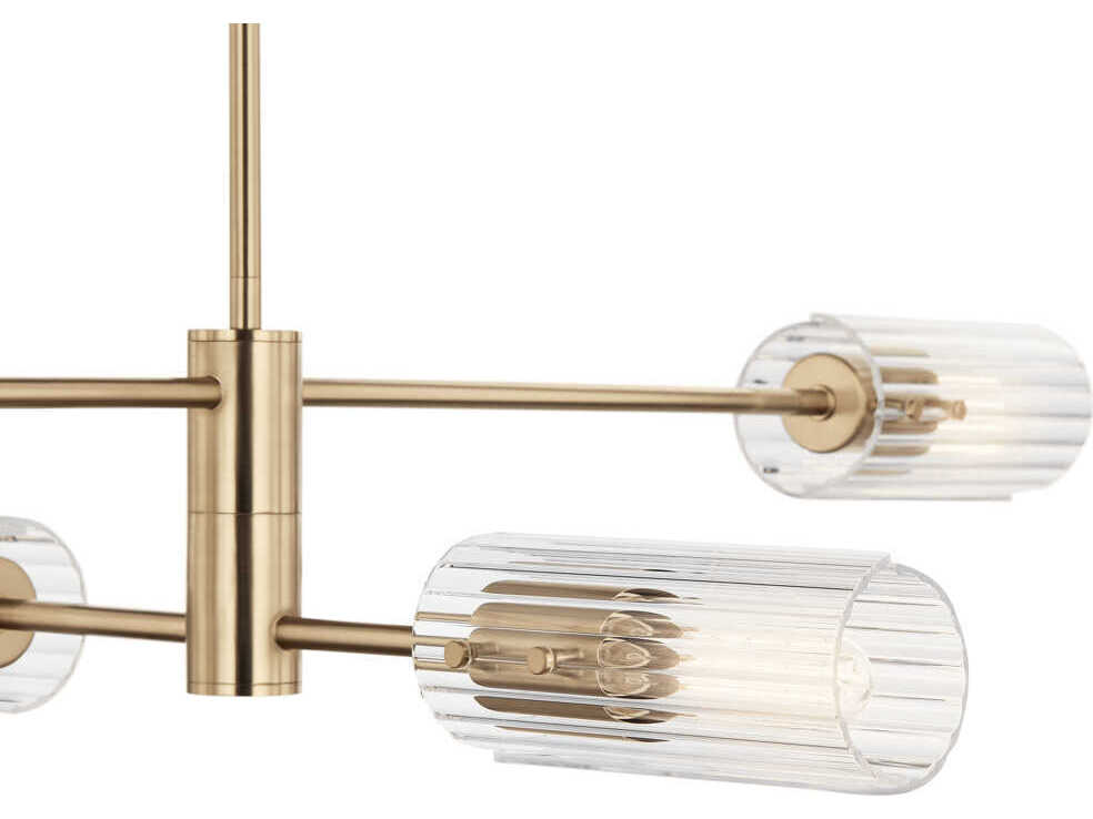 Kichler Velestino 4-Light Champagne Bronze Cylinder Linear Island Pendant
