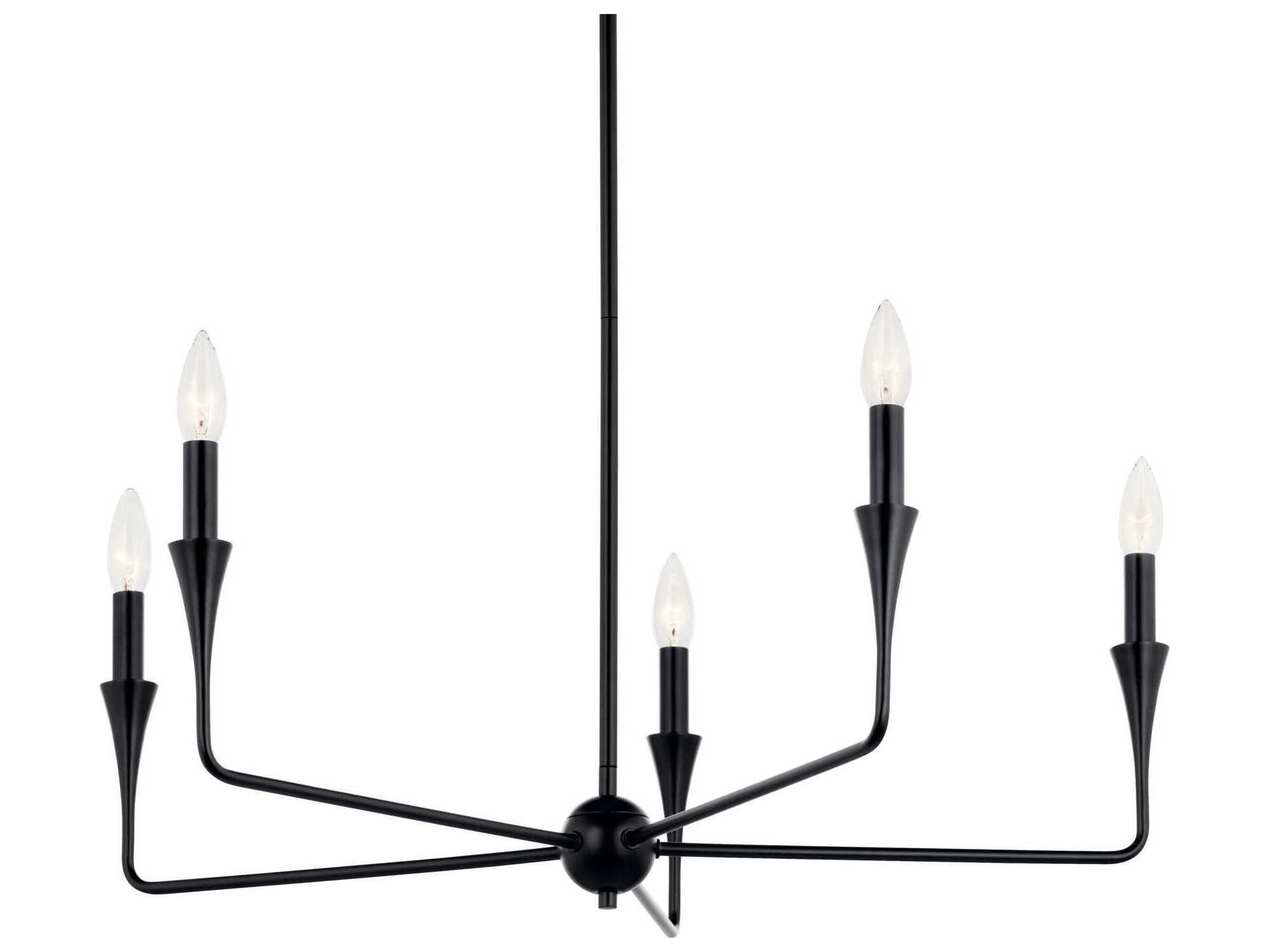 Kichler Alvaro 5-Light Black Chandelier