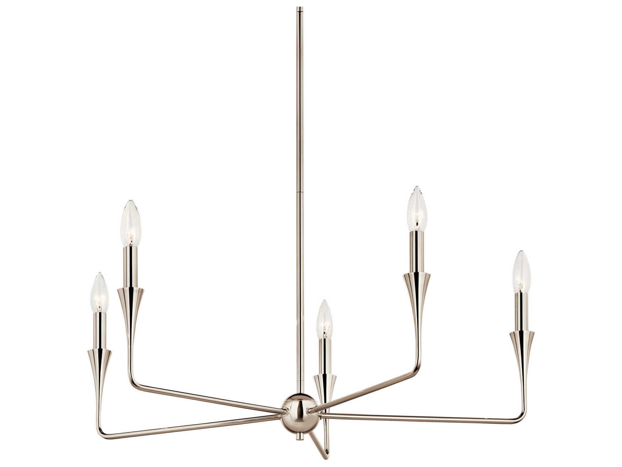Kichler Alvaro 5-Light Polished Nickel Chandelier