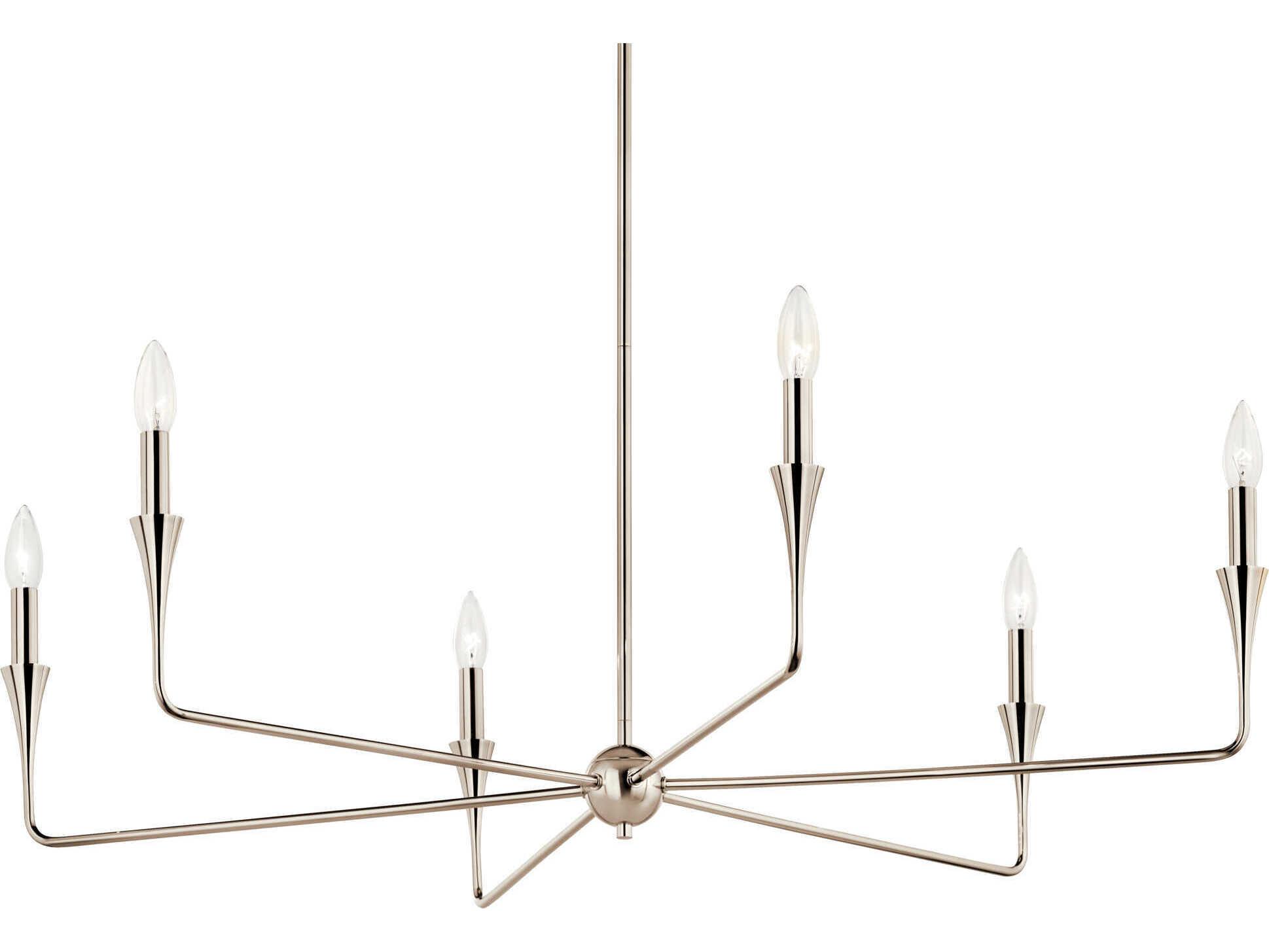 Kichler Alvaro 6-Light Polished Nickel Chandelier