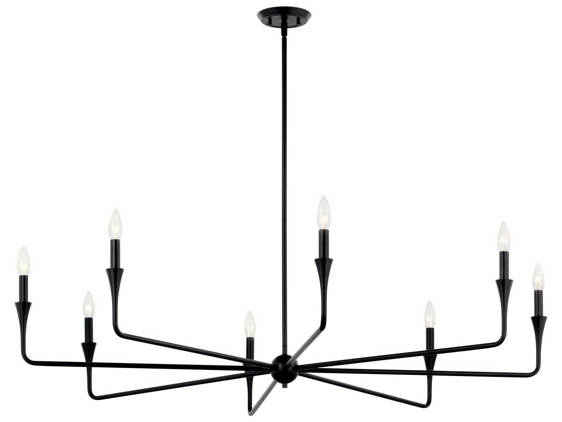 Kichler Alvaro 8-Light Black Chandelier